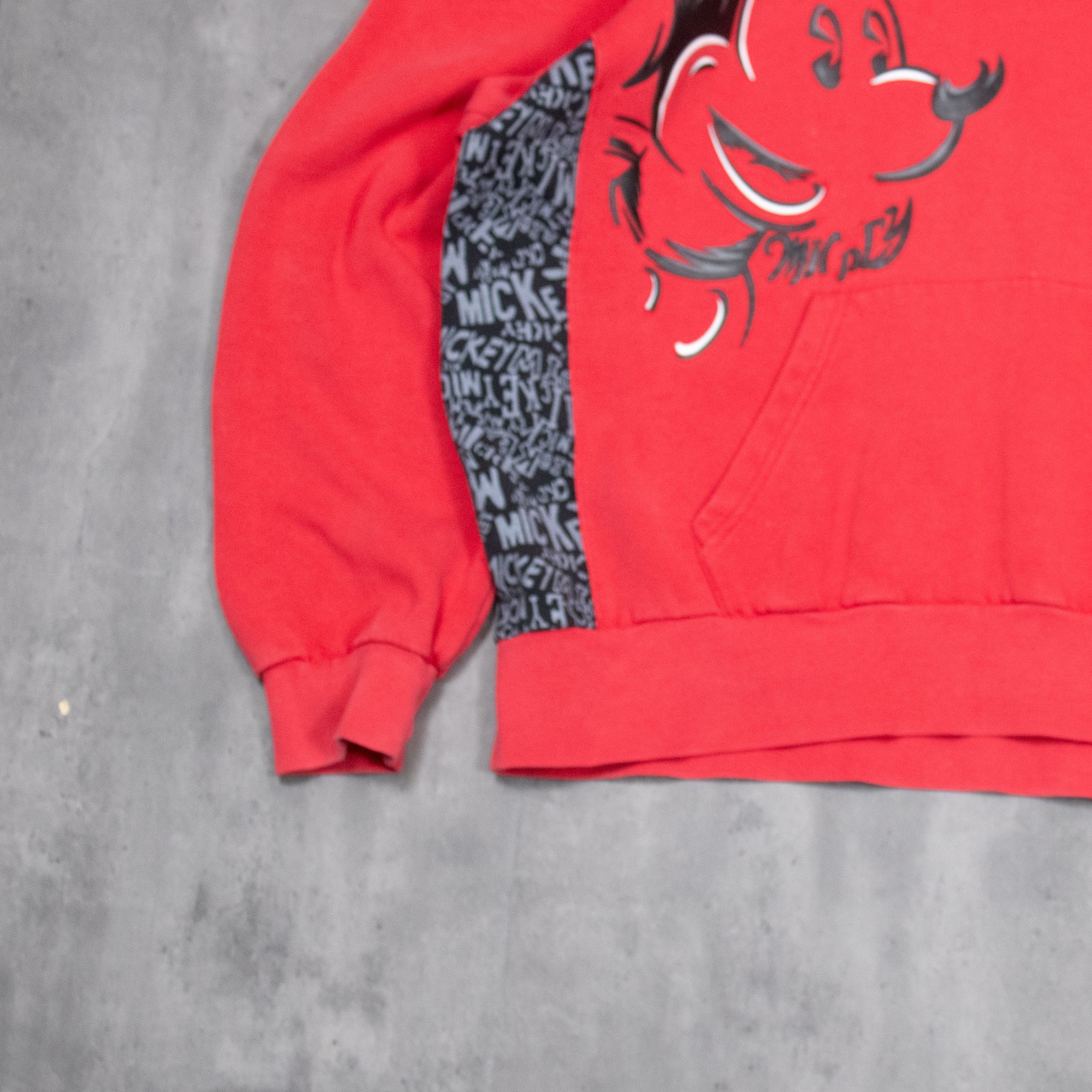 Disney Y2K 00's Disney Mickey Mouse AOP Print Red Baggy Hoodie Size US L / EU 52-54 / 3 - 4 Thumbnail