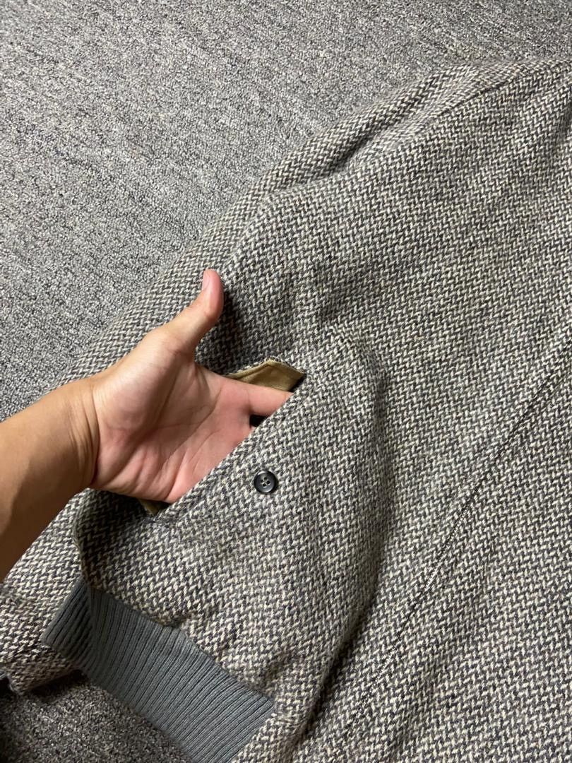 Japanese Brand Authentic Imports Tweed Zip Up Jacket (176) Size US L / EU 52-54 / 3 - 9 Thumbnail