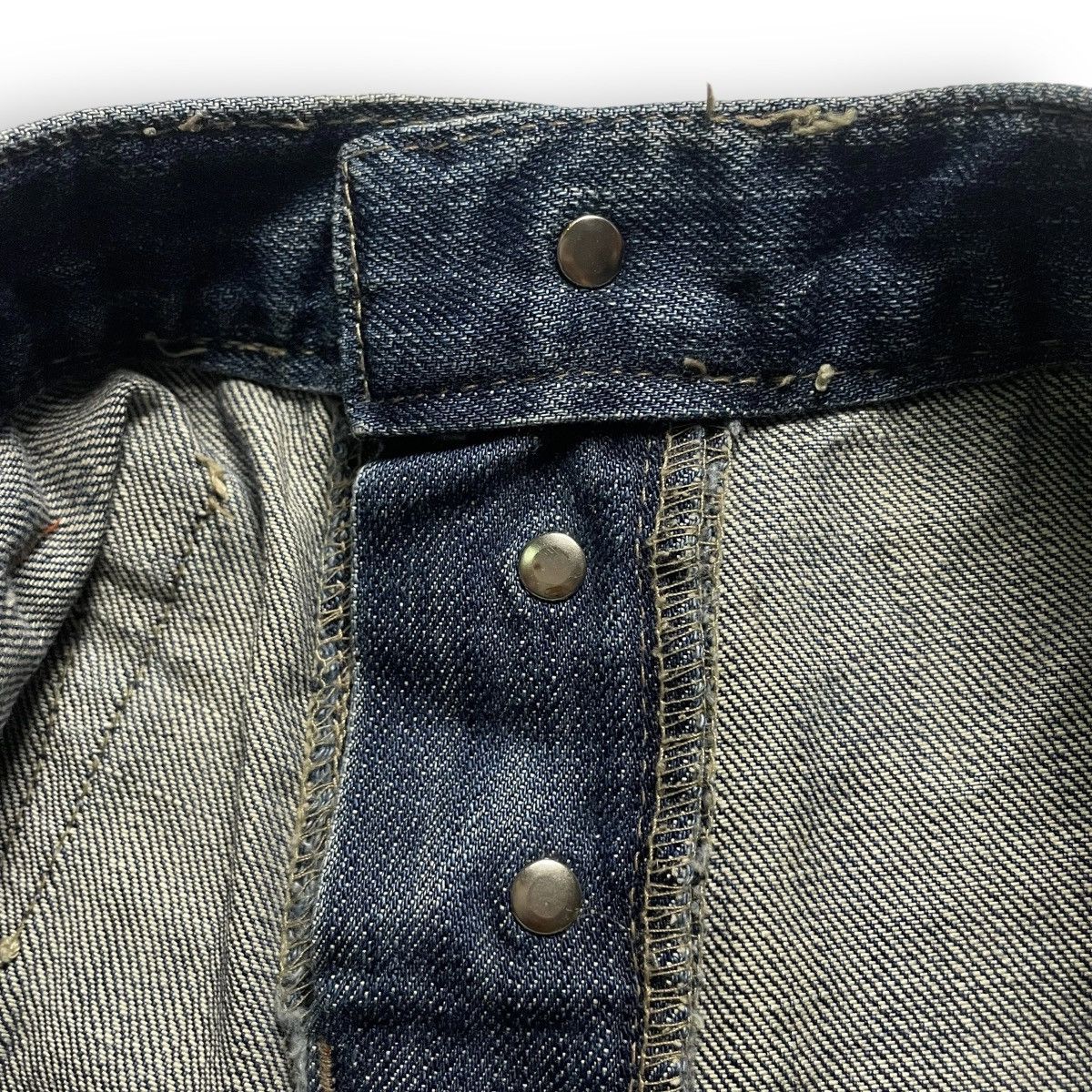 Le Grande Bleu (L.G.B.) SUPER FLARE VINTAGE HOT PEPPER BUTTON FLY DENIM PANTS Size US 32 / EU 48 - 13 Thumbnail