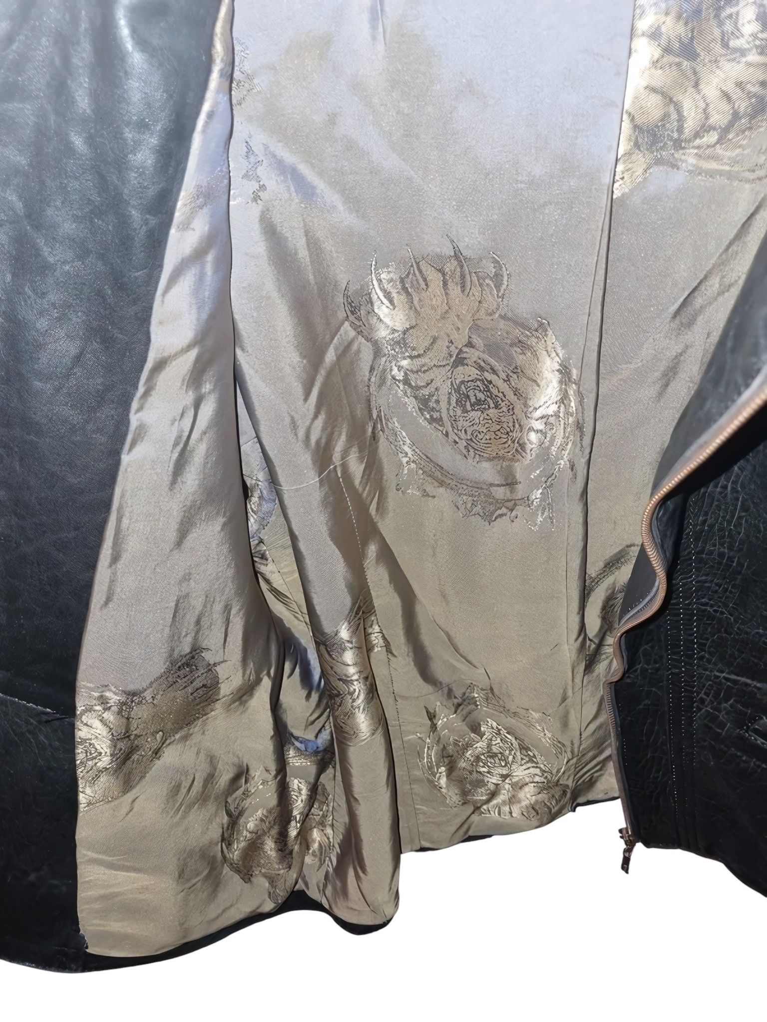 Roberto Cavalli LEATHER BIKER JACKET Size US M / EU 48-50 / 2 - 7 Thumbnail