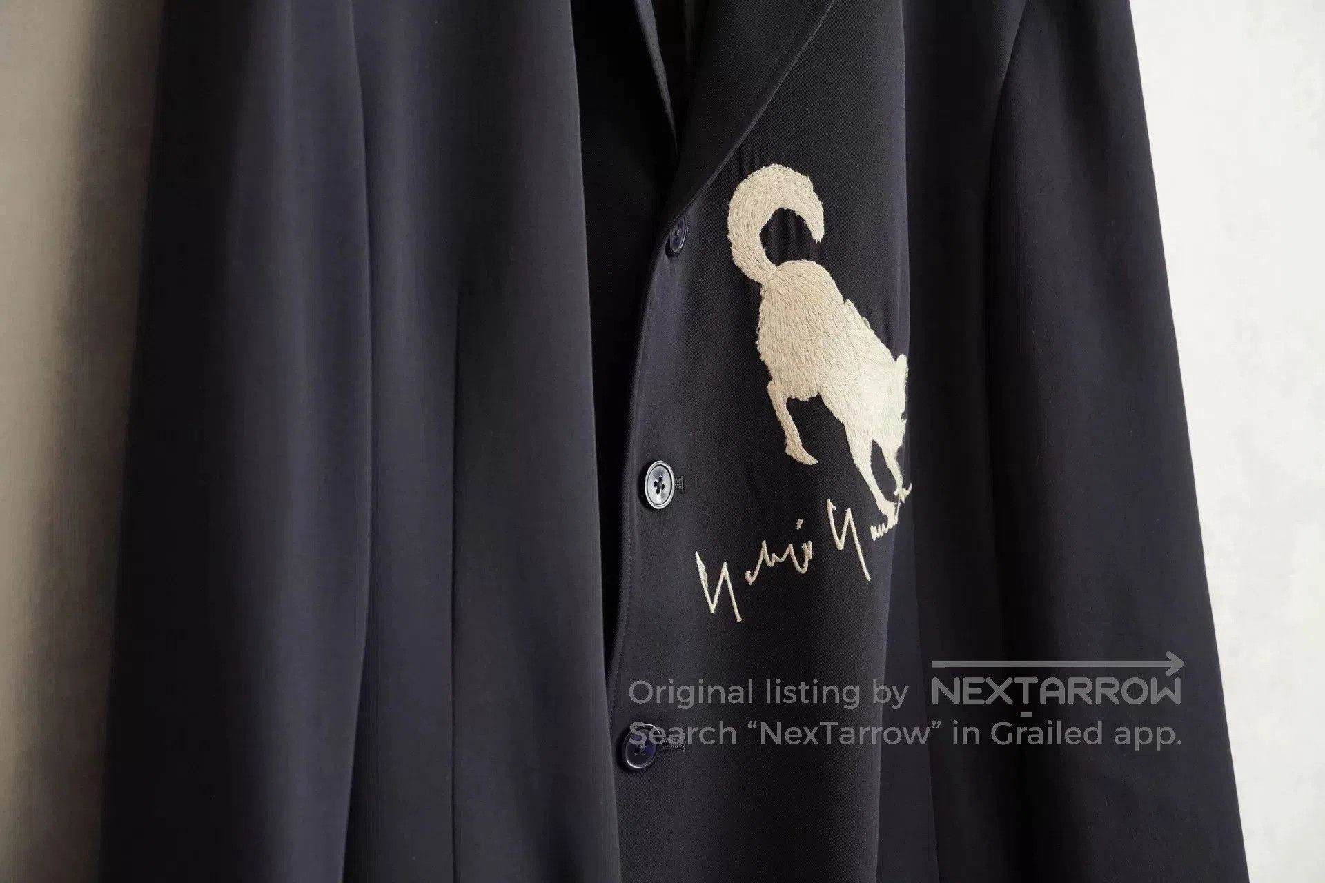 Yohji Yamamoto Yohji Yamamoto Embroidered Jacket 90SS. Size US M / EU 48-50 / 2 - 2 Thumbnail