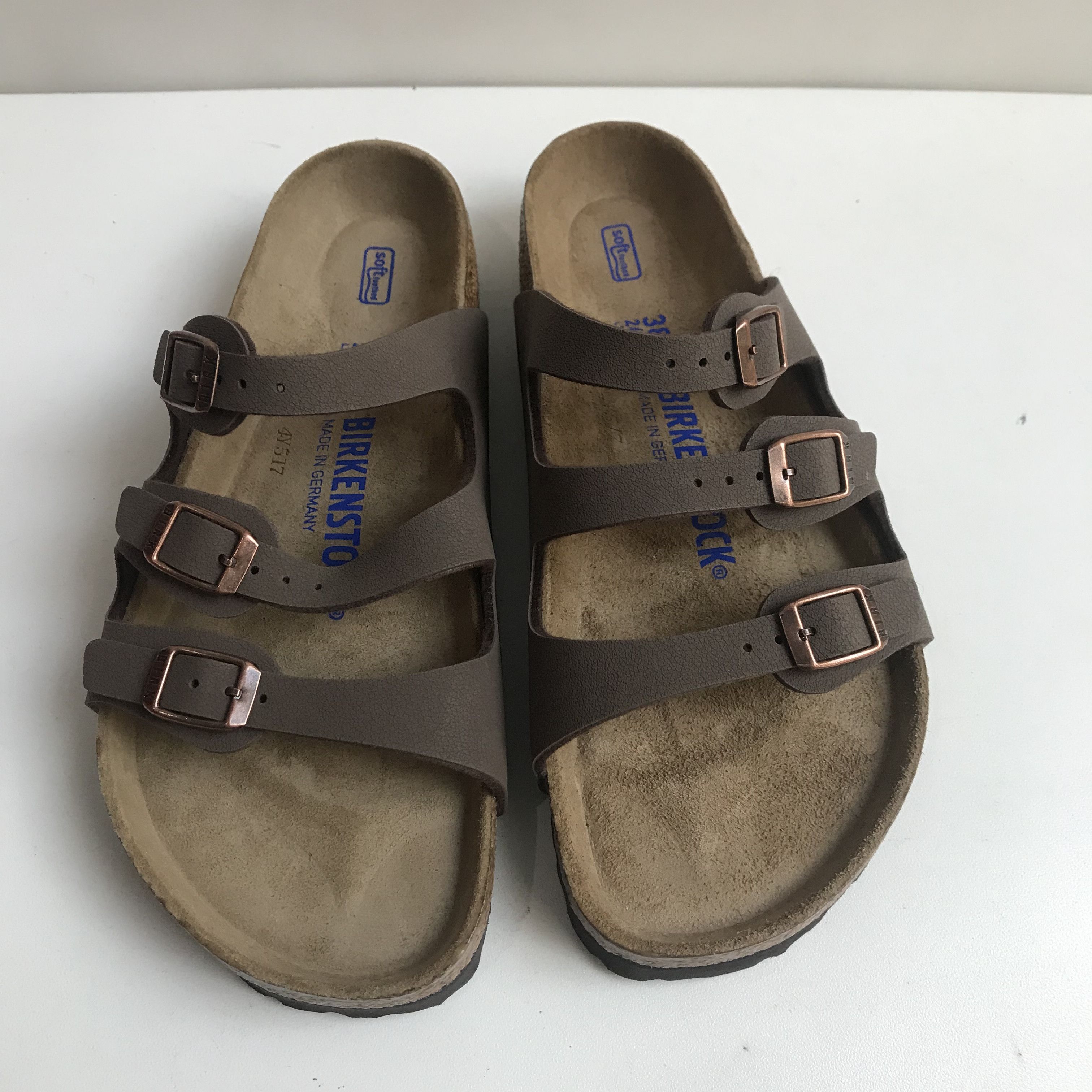 Birkenstock BIRKENSTOCK FLORIDA BLUE BIRKO-FLOR REGULAR SANDALS Brown Size US 5.5 / EU 38 - 6 Thumbnail