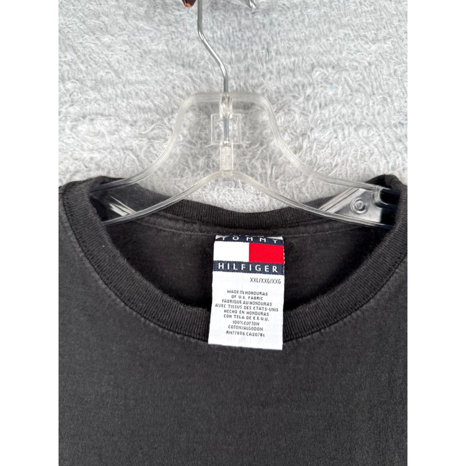 Tommy Hilfiger Tommy Hilfiger Shirt Men 2XL Black Cotton Crew Neck Short Sleeve Sports Classic Size US XXL / EU 58 / 5 - 7 Thumbnail