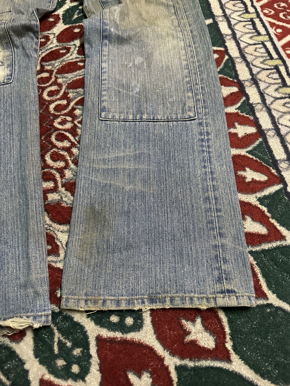 14th Addiction 1990 - Exhibitionist Japan Reconstructed Patch Denim Pant Size US 36 / EU 52 - 7 Thumbnail