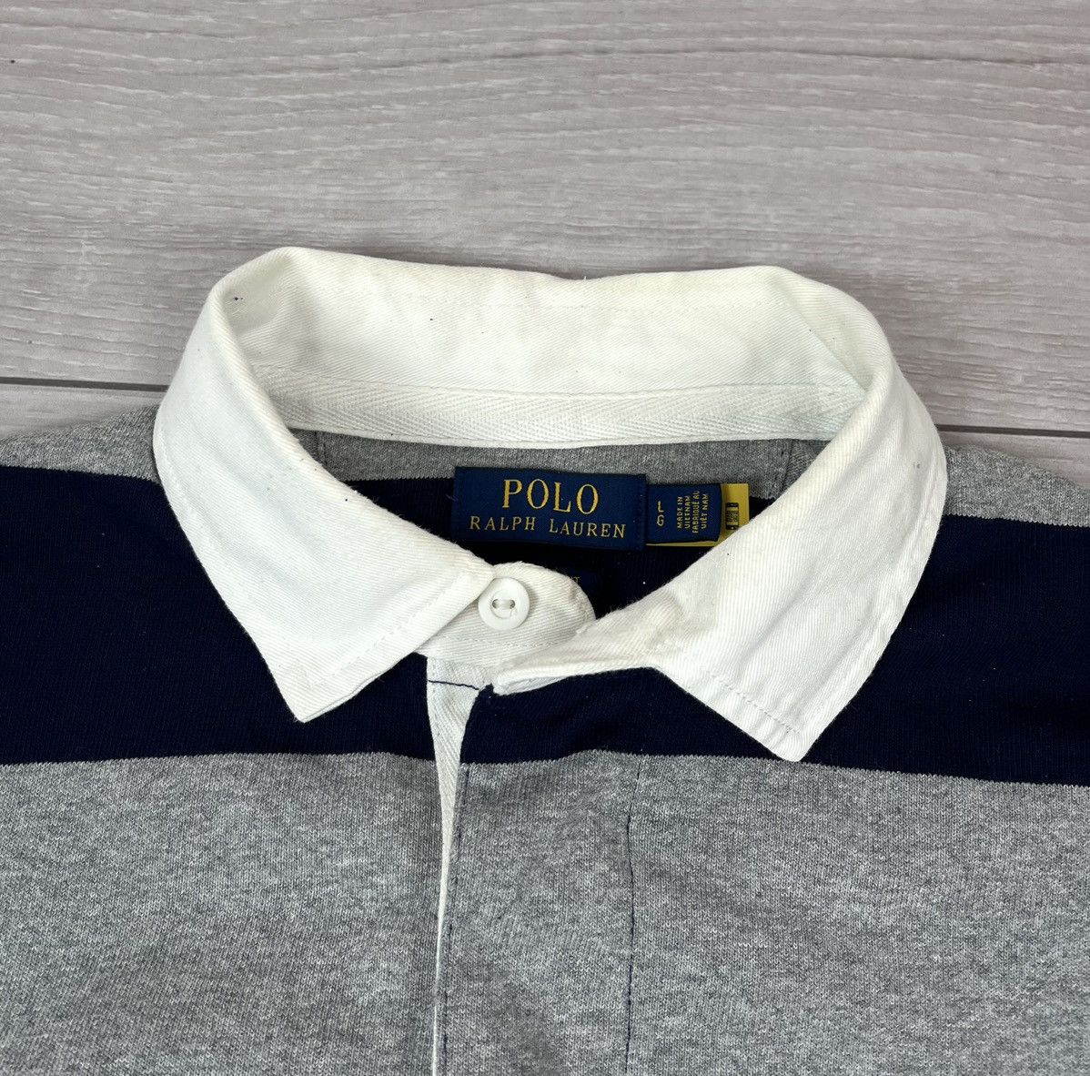 Polo Ralph Lauren Polo Ralph Lauren Striped Rugby Polo Shirt Size US XL / EU 56 / 4 - 6 Thumbnail