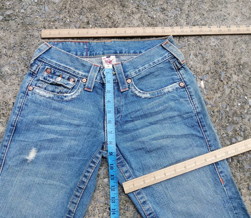 True Religion True Religion Joey Distressed Denim Jeans Size 27" / US 4 / IT 40 - 3 Thumbnail
