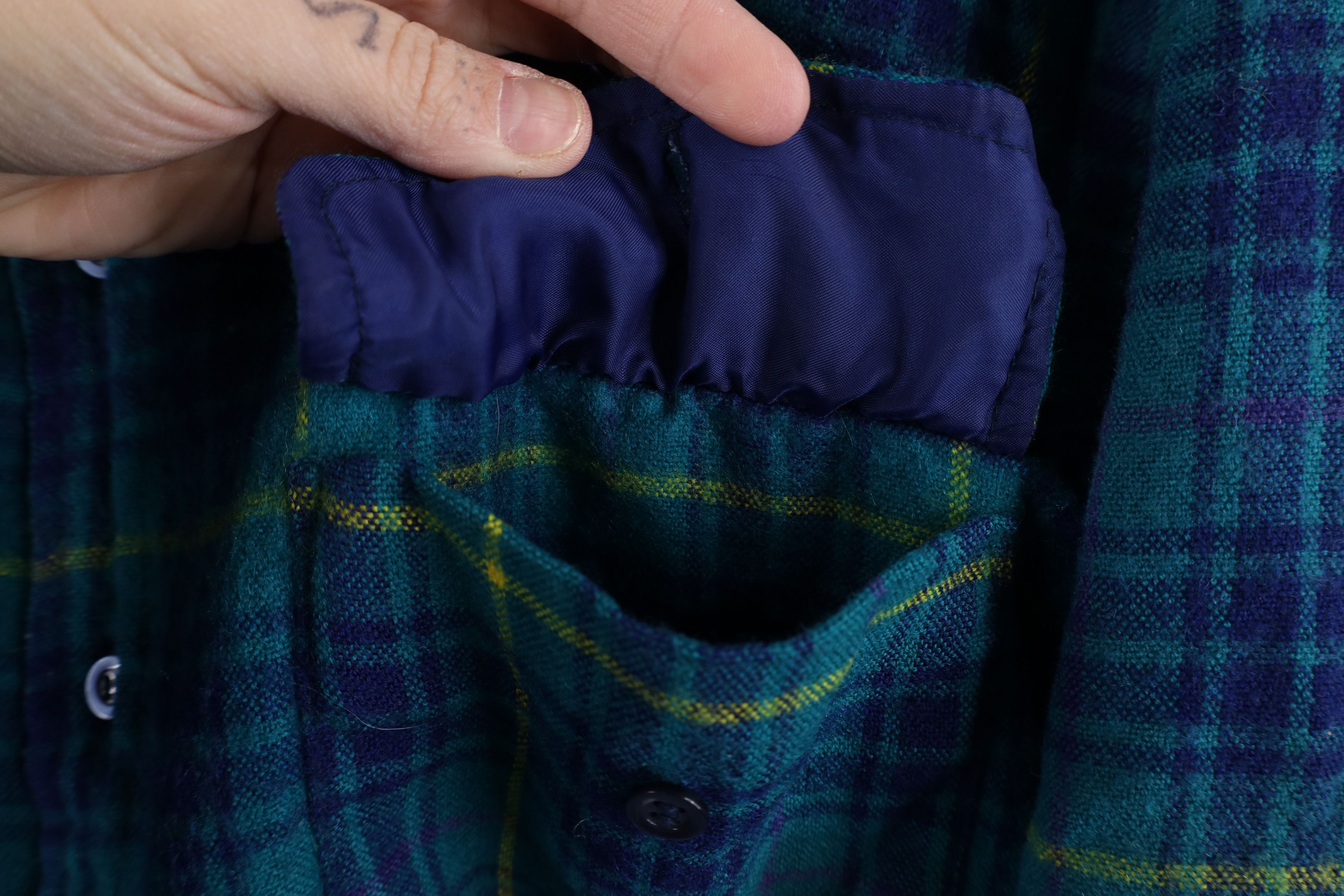 Vintage Vintage 90s Streetwear Blend Button Shirt Jacket Jac Shirt Size US L / EU 52-54 / 3 - 6 Thumbnail