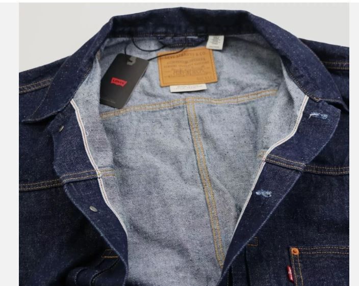 Levi's Levi's Premium Type I Denim Jacket Selvedge Trucker New Size US XXL / EU 58 / 5 - 7 Thumbnail