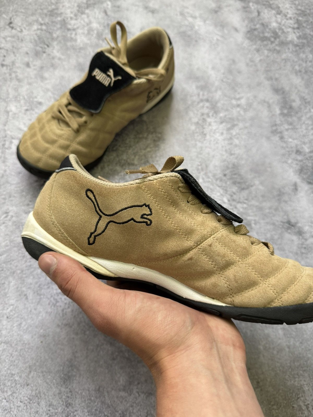 Puma × Vintage Vintage Puma Speedcat Beige Hype Sneakers Streetwear Rare Size US 7.5 / EU 40-41 - 3 Thumbnail