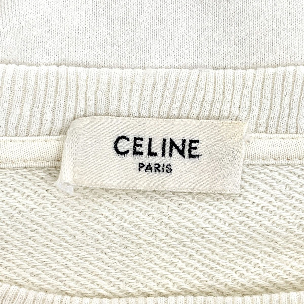 Celine Celine 22 Collection Beige Logo Printed Sweatshirt K26WX Size S / US 4 / IT 40 - 6 Thumbnail