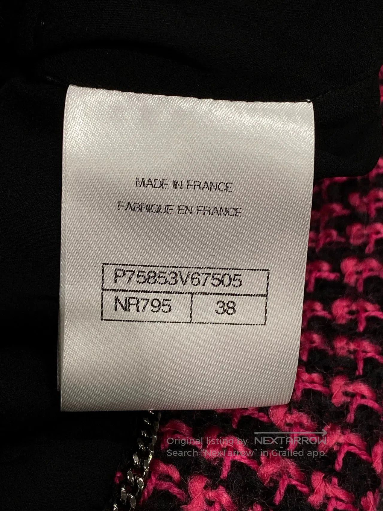 Chanel Chanel 23K Black Red Tweed Jacket. Size US M / EU 48-50 / 2 - 4 Thumbnail