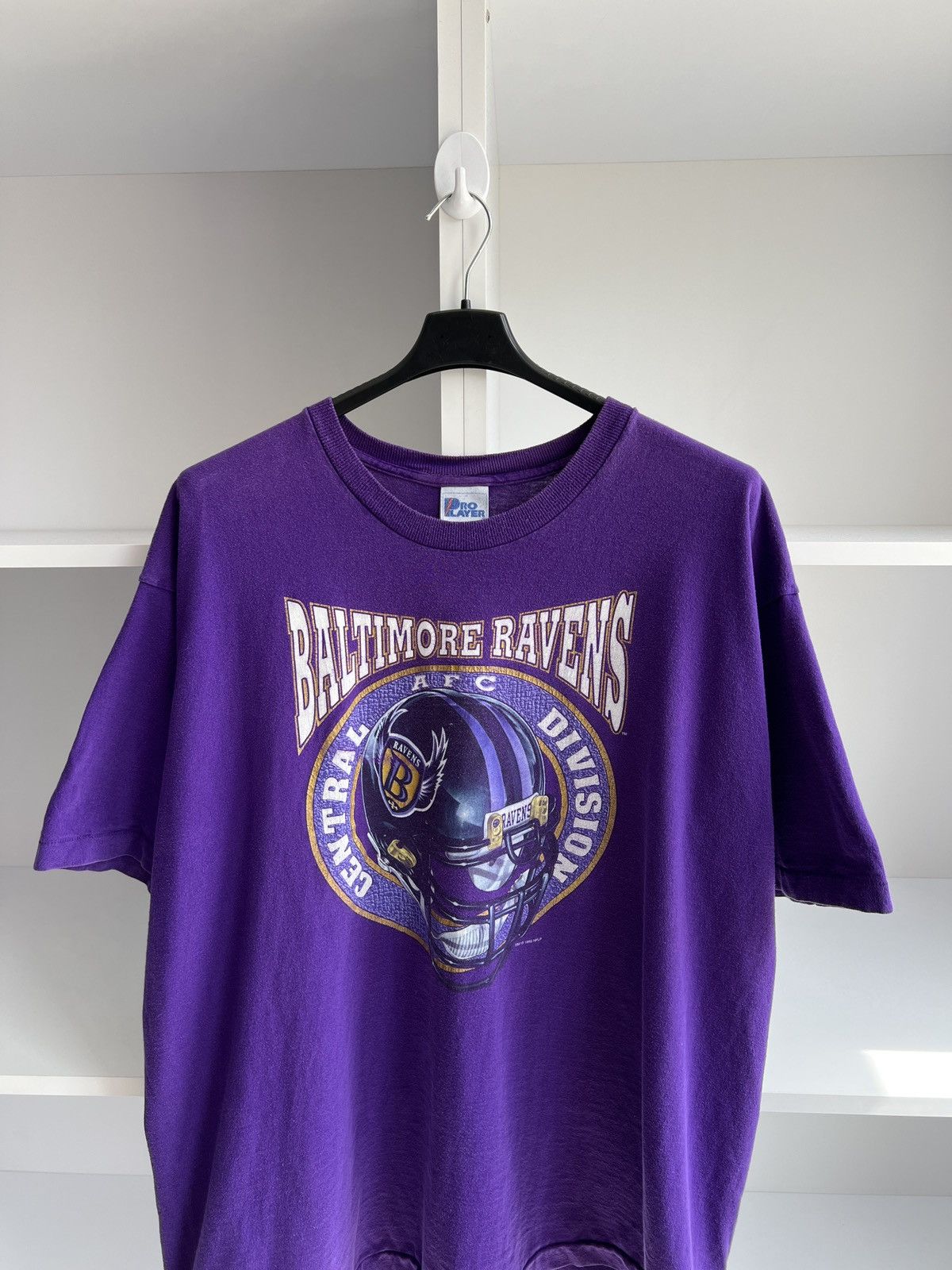 NFL × Vintage Vintage 1995 Baltimore Ravens T-Shirt Purple 90s NFL Team Size US XXL / EU 58 / 5 - 6 Thumbnail