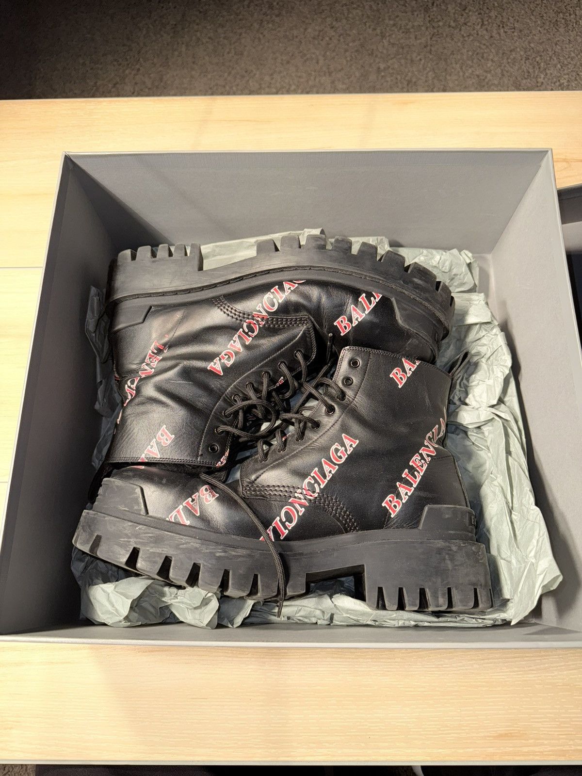 Balenciaga Strike Boots | Grailed