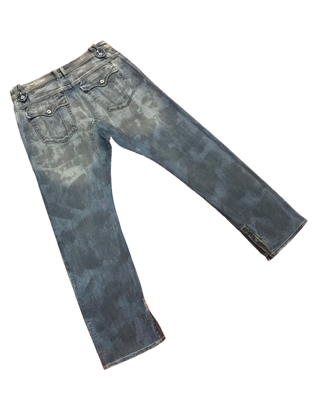 Diesel × Diesel Black Gold 🔥Rare🔥 Diesel ButtonFly Grey Mud Wash Jeans Size US 31 - 14 Thumbnail