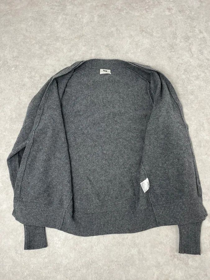 Acne Studios AW2010 Acne Studios Grey Wool Cardigan Size US L / EU 52-54 / 3 - 8 Thumbnail