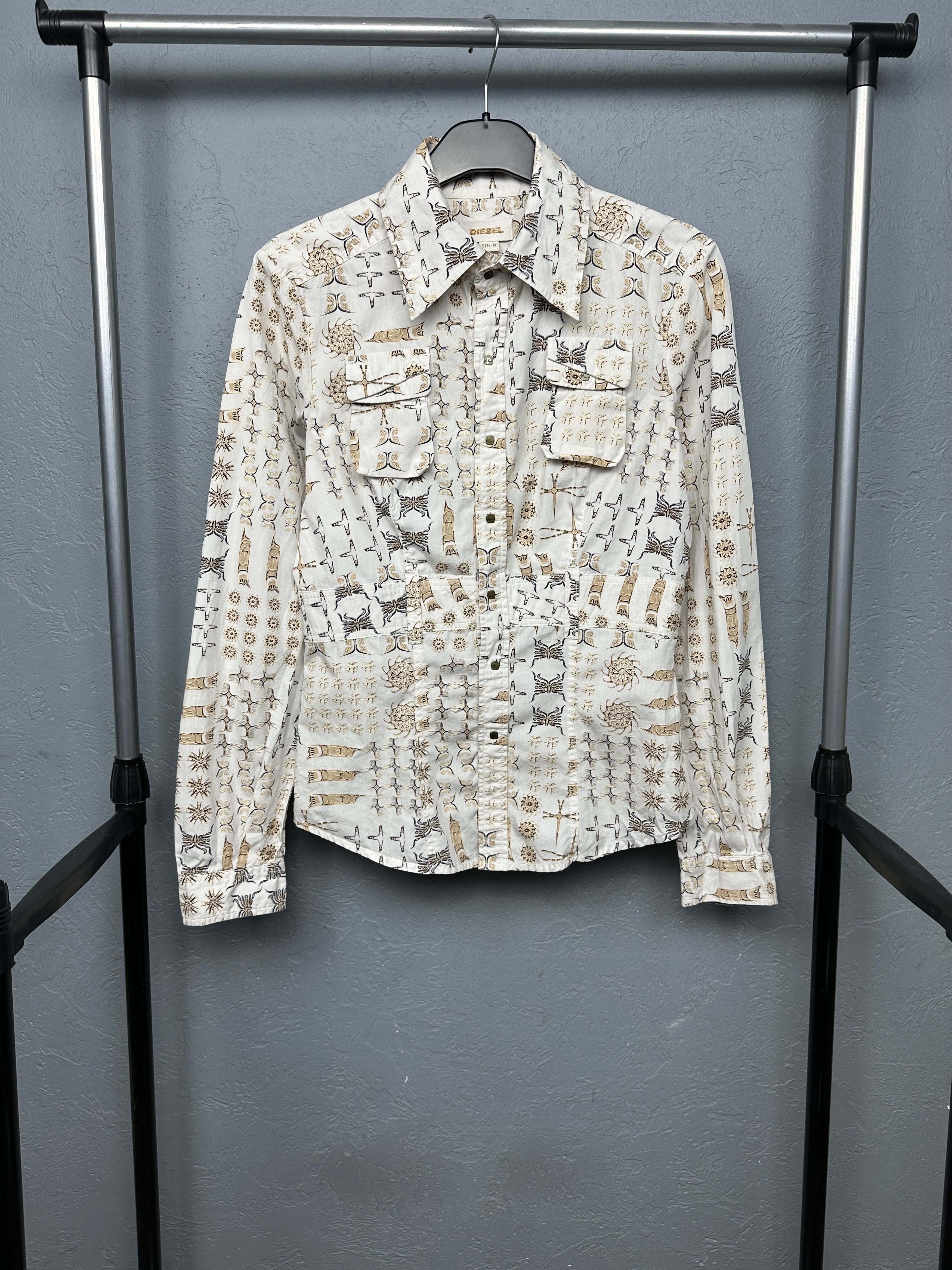 Diesel Diesel Vintage Womens Long Sleeve Shirt Size M / US 6-8 / IT 42-44 - 1 Thumbnail