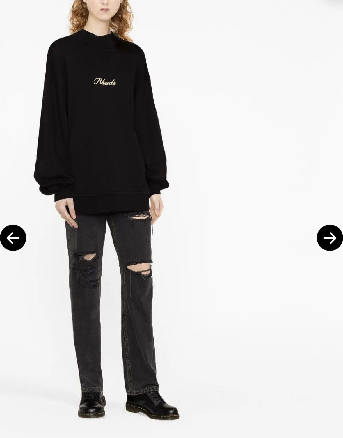 Rhude Rhude Embroidered Logo Fleece Pullover size S Size S / US 4 / IT 40 - 6 Thumbnail