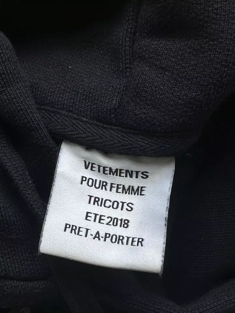 Vetements Vetements Sleeve Ribbon Hooded Sweatshirt Size US S / EU 44-46 / 1 - 2 Thumbnail