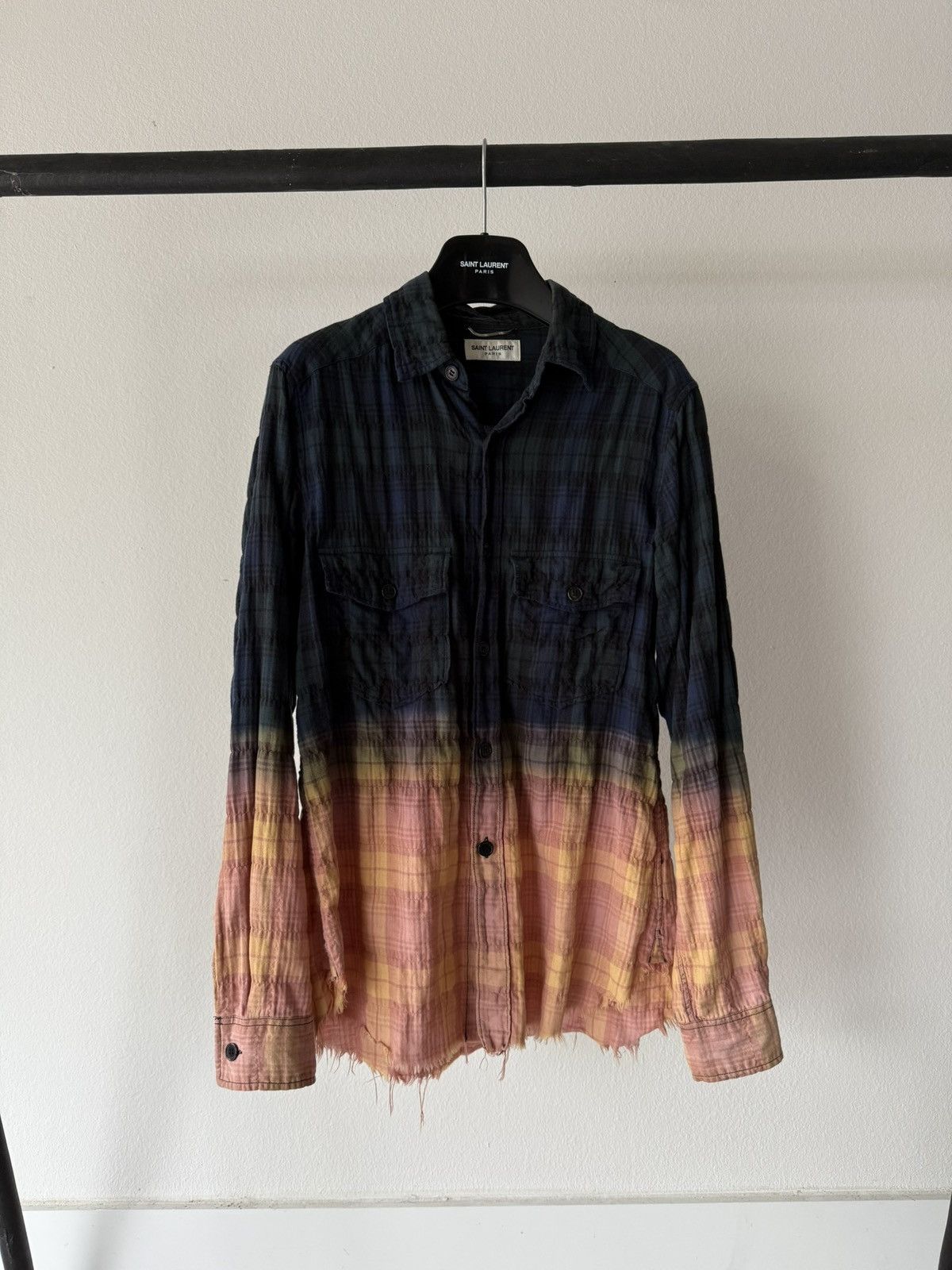 Saint Laurent Paris Saint Laurent Paris SS16 Surf Sound Bleached Raw Flannel Size US XS / EU 42 / 0 - 1 Thumbnail