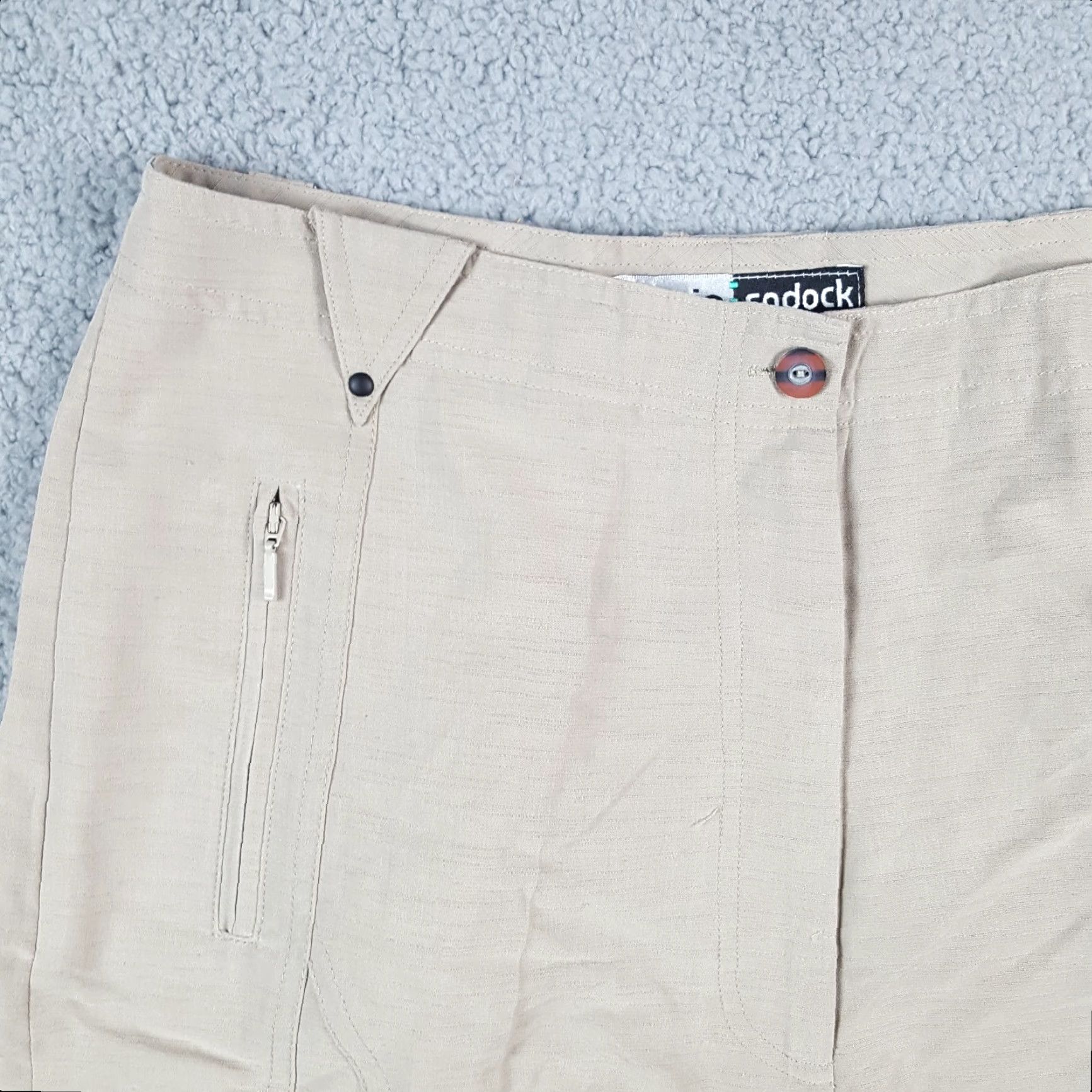 Vintage Y2K Preppy High Waist Relaxed Women's Size 12 Retro Chino Shorts Golf Pockets Size 34" / US 12 / IT 48 - 2 Thumbnail