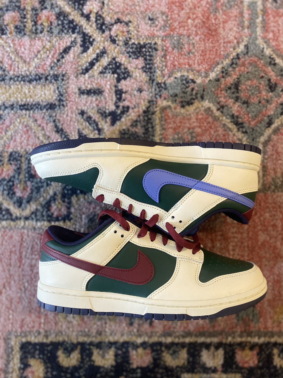 image of Nike Dunk Low Shoes in Beige, Men's (Size 8.5)