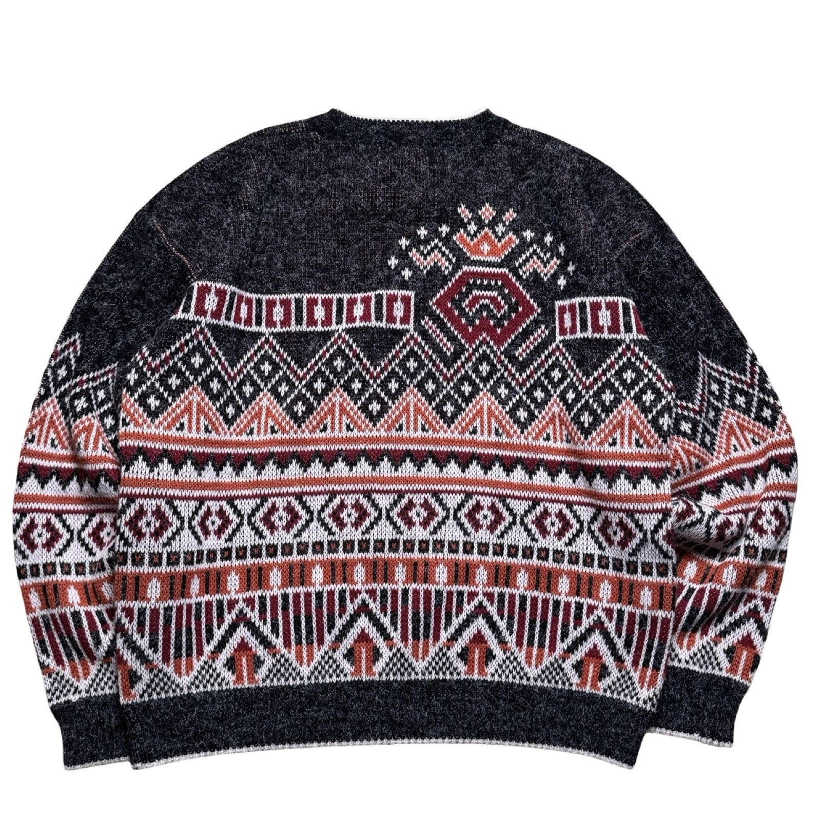 Sears Vintage Sears Mens Store Sweater Men Large Black Geometric Size US L / EU 52-54 / 3 - 6 Thumbnail