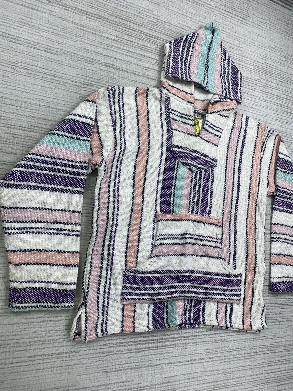 Mexican Threads × Vintage Vintage Iguanna Jack Kangaroo Pocket Baja Poncho Hoodie Size US M / EU 48-50 / 2 - 3 Thumbnail