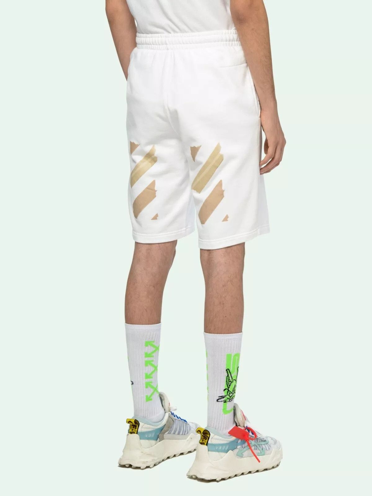 Off-White White Tape Arrows Sweatshorts Size US 28 / EU 44 - 5 Thumbnail