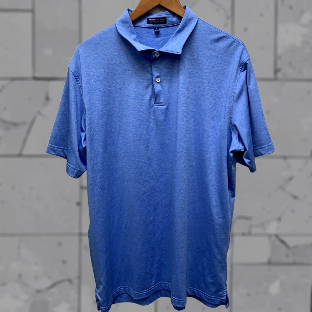 Peter Millar Peter Millar Polo Shirt Mens XL Blue Athletic Stretchy Talking Rock Polo Shirt Mens XL Blue Athletic Stretchy Rock Theme Size US XL / EU 56 / 4 - 1 Thumbnail
