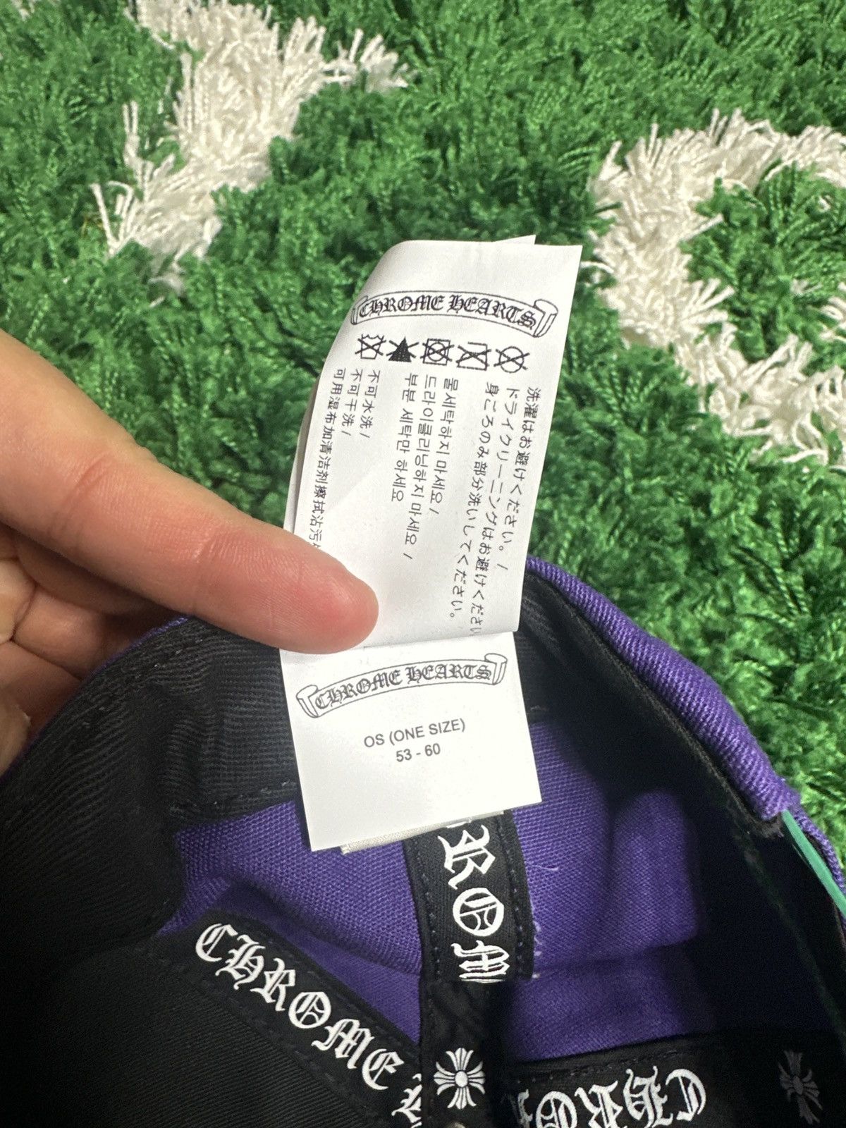 Chrome Hearts Chrome Hearts CH Baseball Purple Green Cap Size ONE SIZE - 6 Thumbnail