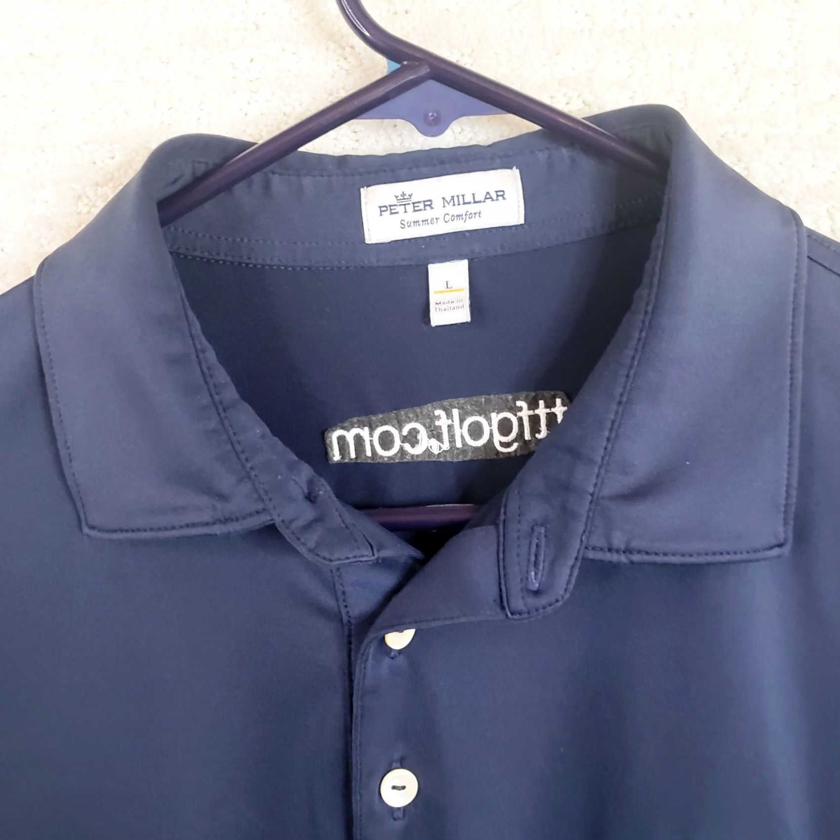 Peter Millar Peter Millar Polo Shirt Mens L Blue Short Sleeve Summer Comfort Golf Size US L / EU 52-54 / 3 - 3 Thumbnail