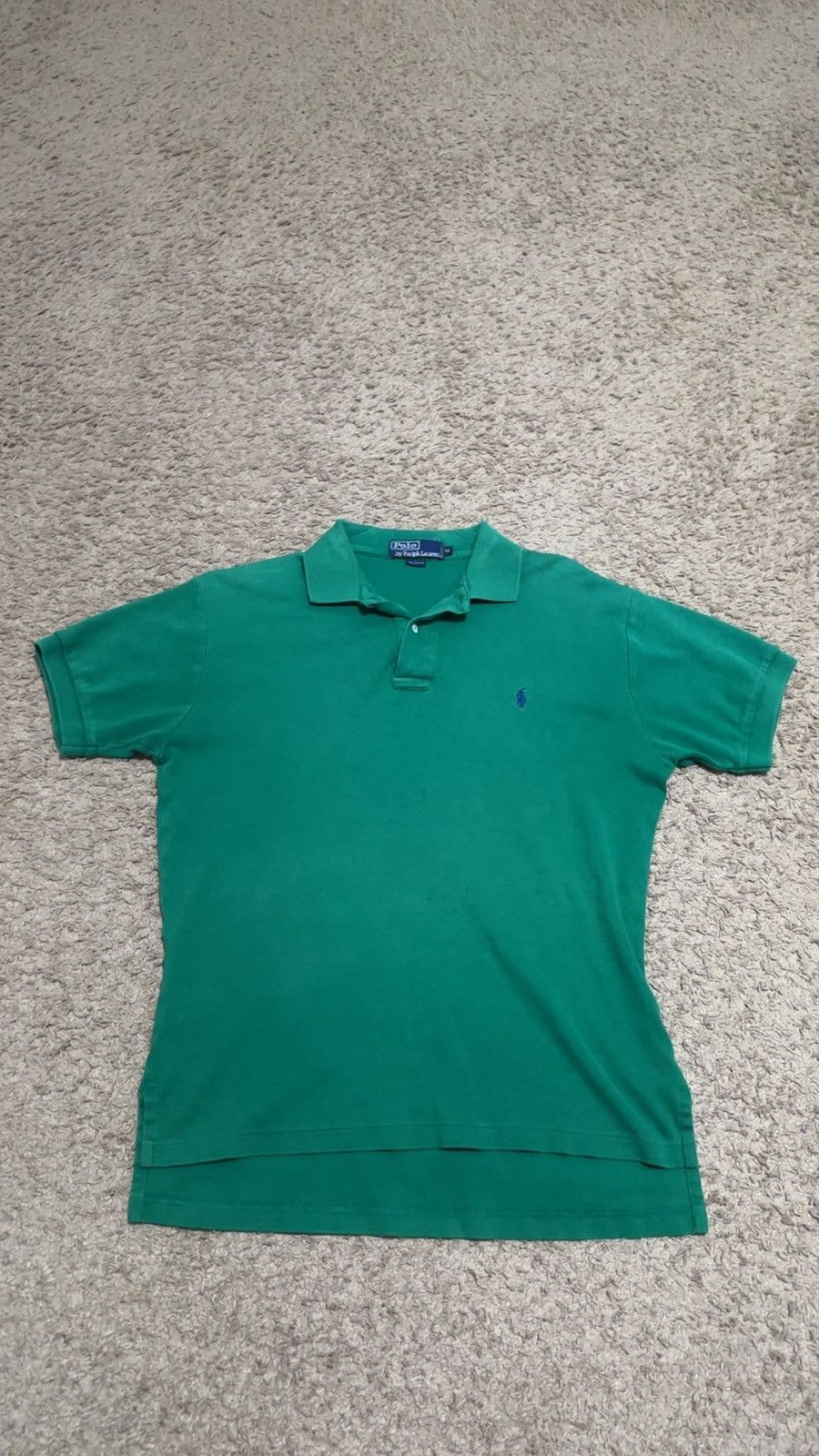 Polo Ralph Lauren × Vintage Ralph Lauren polo vintage green polo shirt size medium used Size US M / EU 48-50 / 2 - 1 Thumbnail