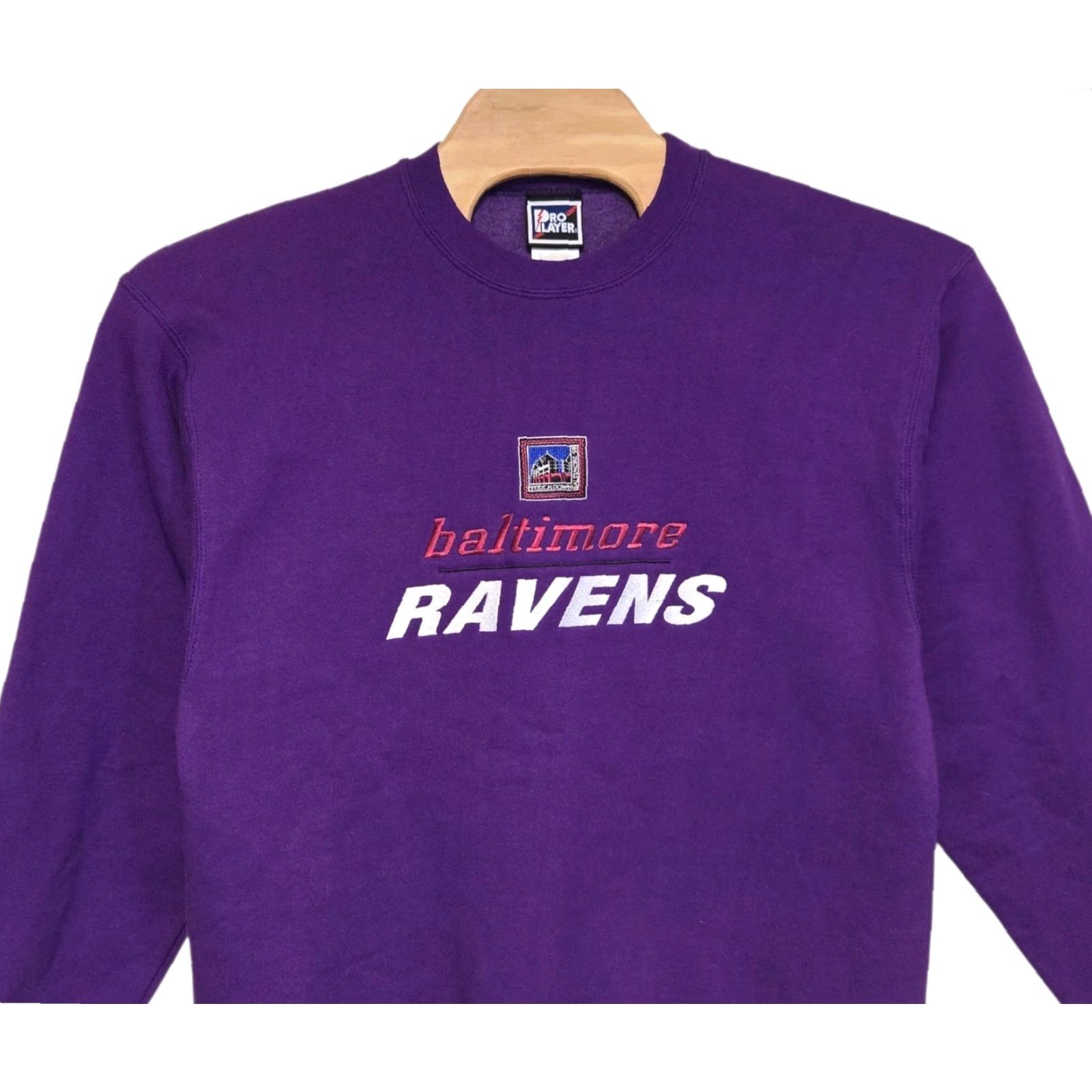 Pro Player VINTAGE Pro Player Baltimore Ravens Crewneck Sweatshirt L Purple NWOT Size US L / EU 52-54 / 3 - 2 Thumbnail