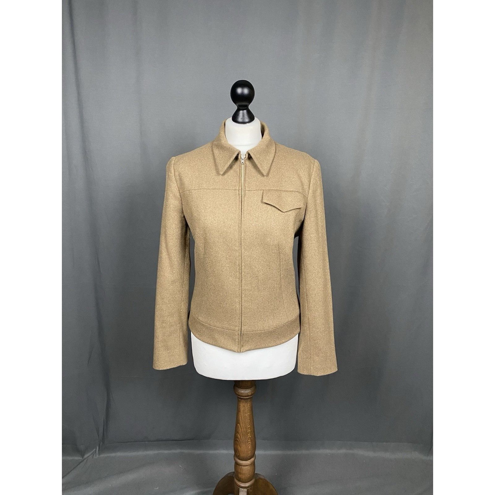 Dolce & Gabbana Dolce&Gabbana Women's Brown Collared Harington Jacket Size 3 Size M / US 6-8 / IT 42-44 - 3 Thumbnail