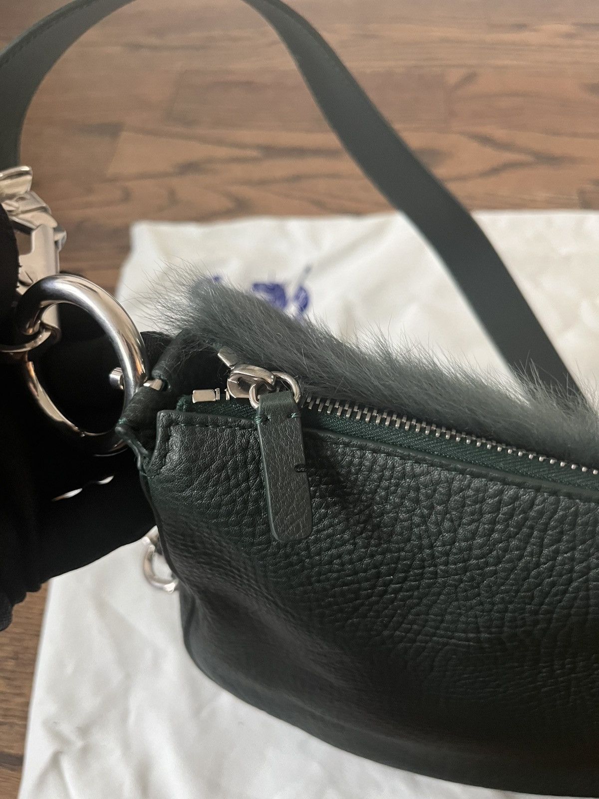 Burberry Burberry Small Knight Shearling Bag Size ONE SIZE - 20 Thumbnail