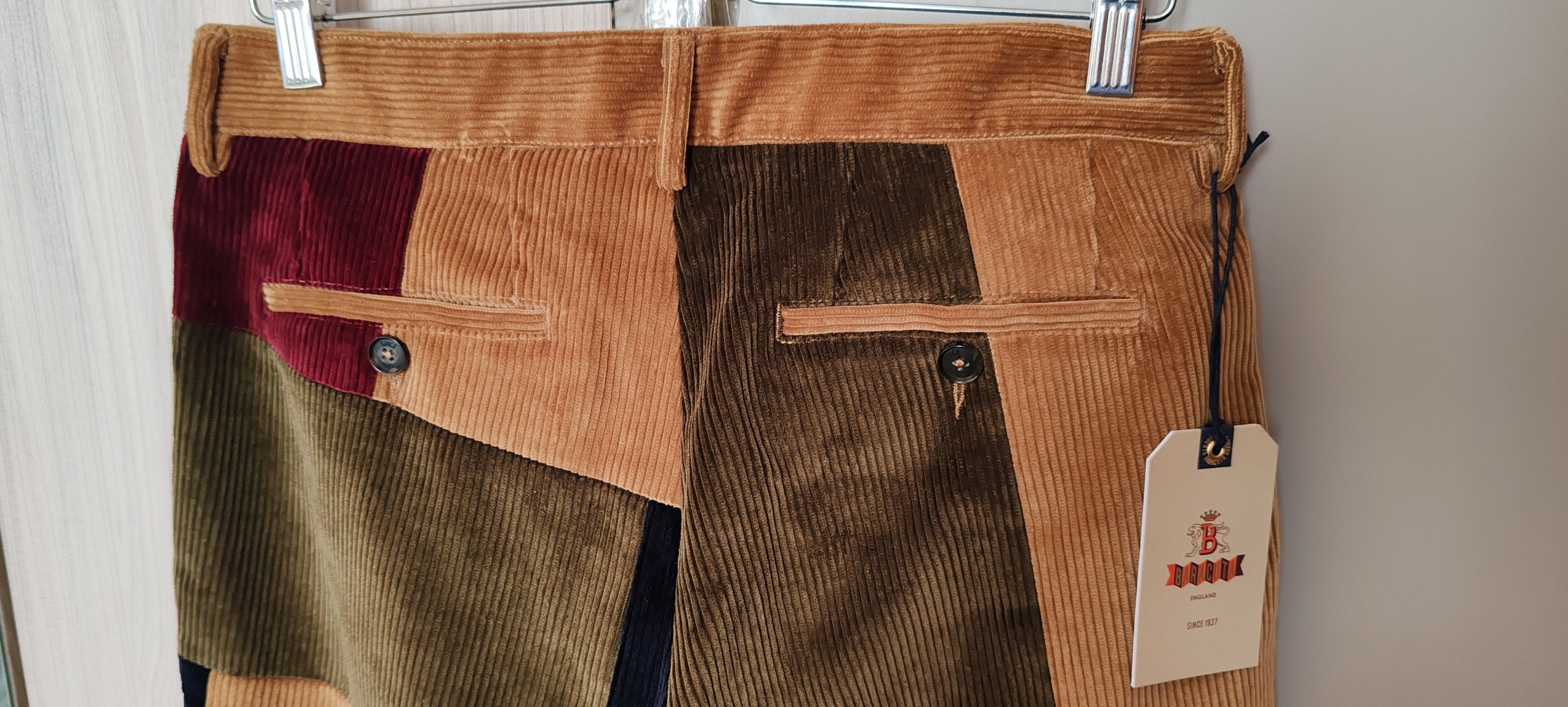 Baracuta Noah X Baracuta Double-Pleat Patchwork Corduroy Tg:32 Size US 32 / EU 48 - 13 Thumbnail