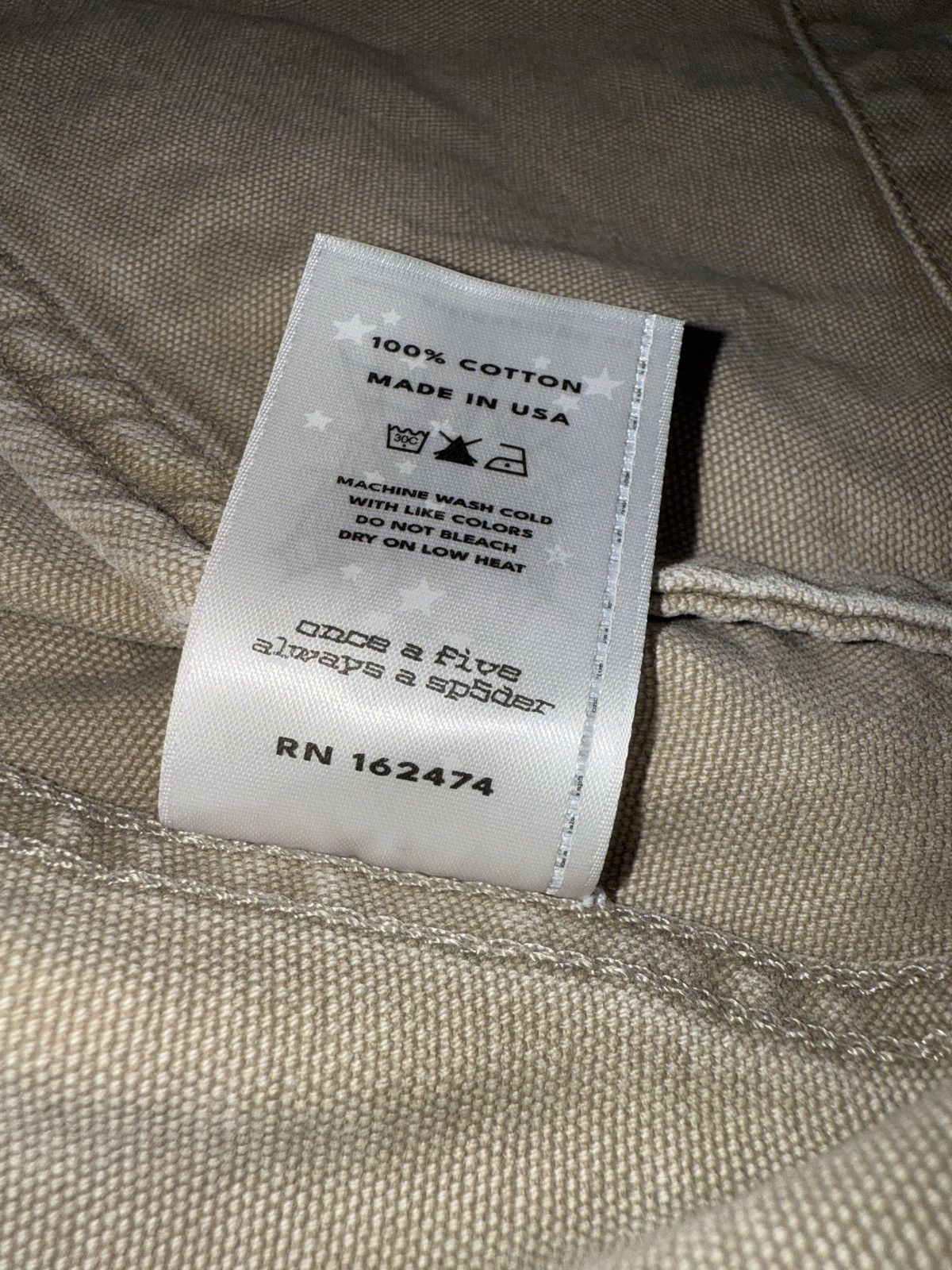 Sp5der Spider/Sp5der Worldwide Tan Canvas Work Jacket Size US S / EU 44-46 / 1 - 7 Thumbnail