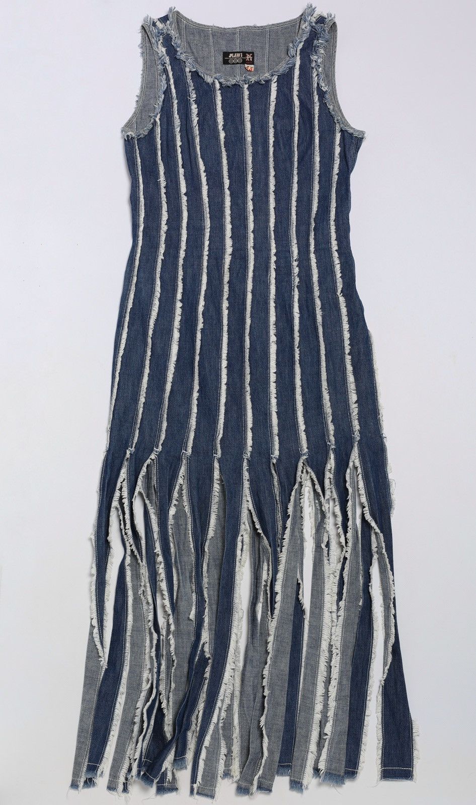 Jean Paul Gaultier Jean Paul Gaultier JPG Jeans Denim Raw Edge Fringe Dress Max Size M / US 6-8 / IT 42-44 - 4 Thumbnail