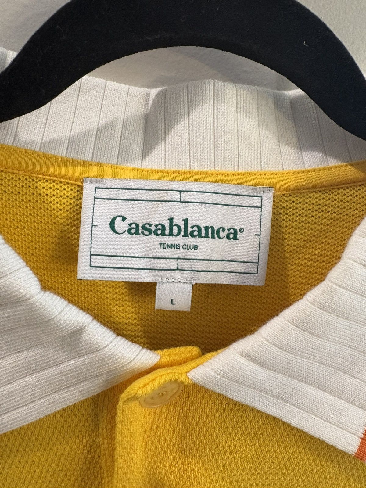 Casablanca PIQUE POLO SHIRT Size US L / EU 52-54 / 3 - 4 Thumbnail
