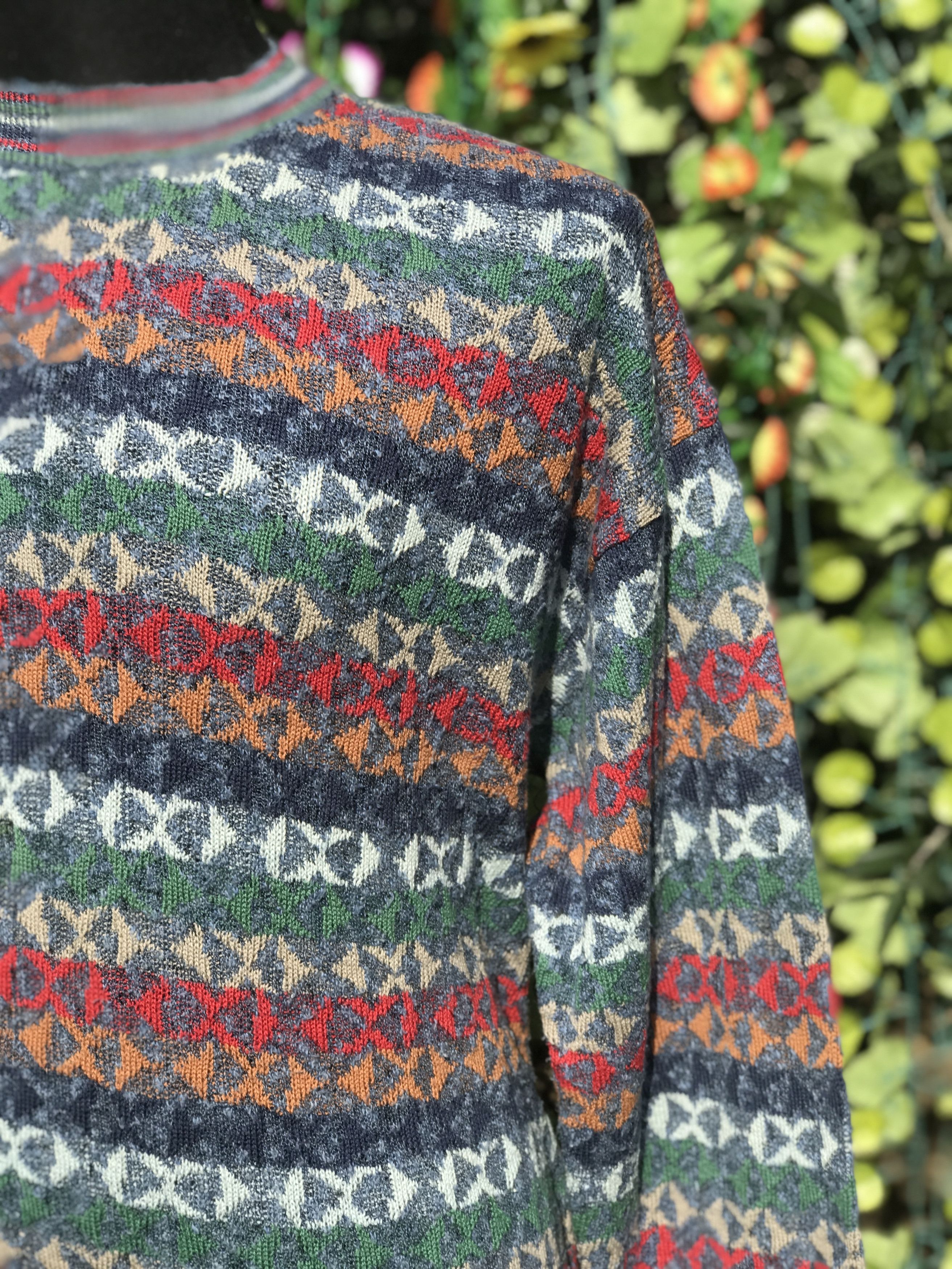 Missoni EXAMPLE By MISSONI Knit Pullover Retro Sweater Size L 52 54 Size US L / EU 52-54 / 3 - 7 Thumbnail