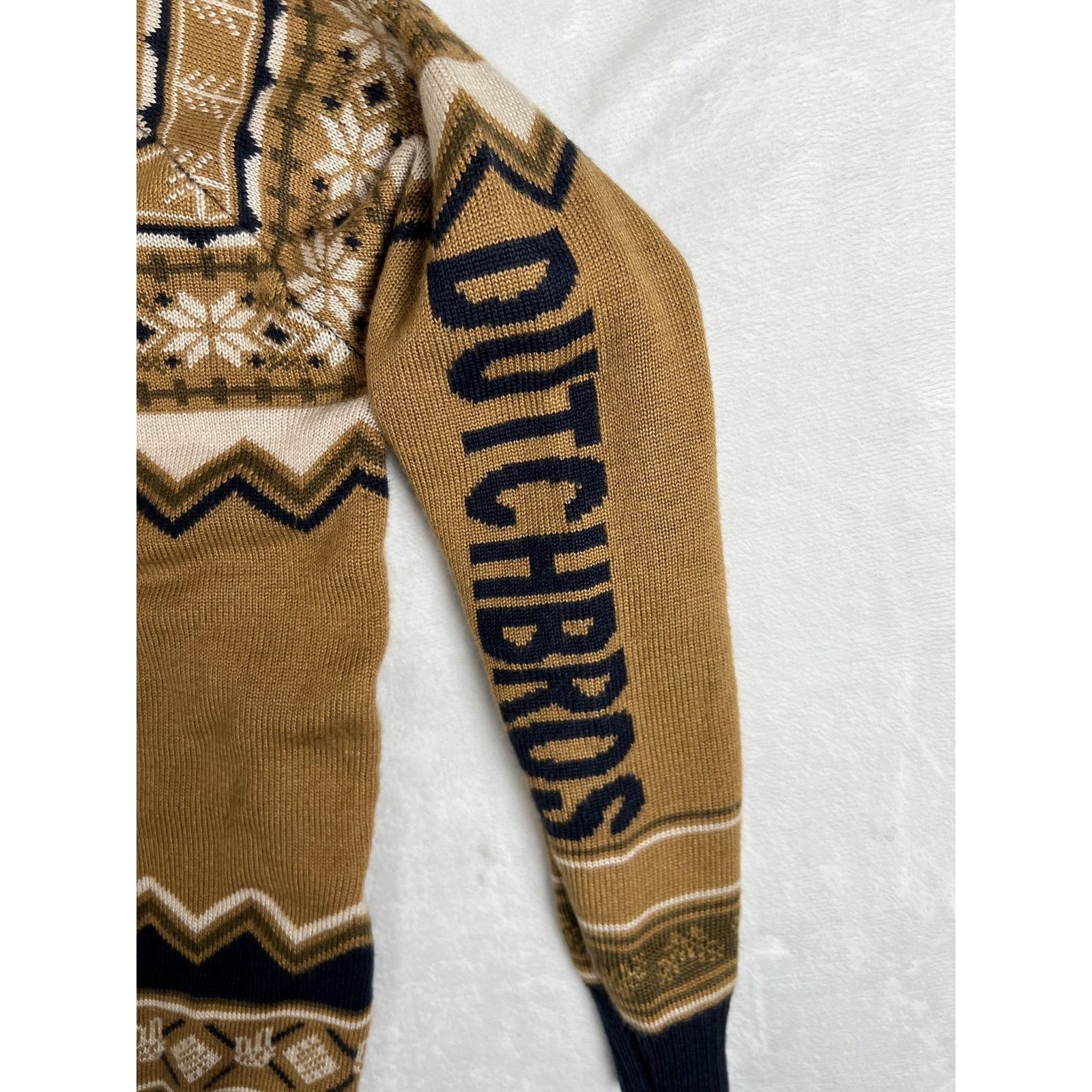 Other Dutch Bros Coffee Sweater Mens Medium Brown Fair Isle Ugly C Size US M / EU 48-50 / 2 - 6 Thumbnail