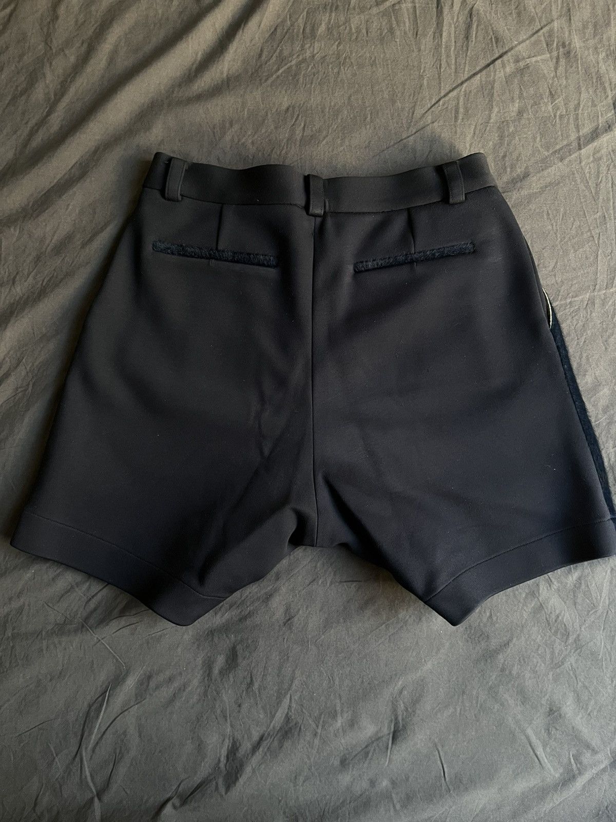 Vintage L‘animale fur shorts in steel-blue Size US 30 / EU 46 - 7 Thumbnail