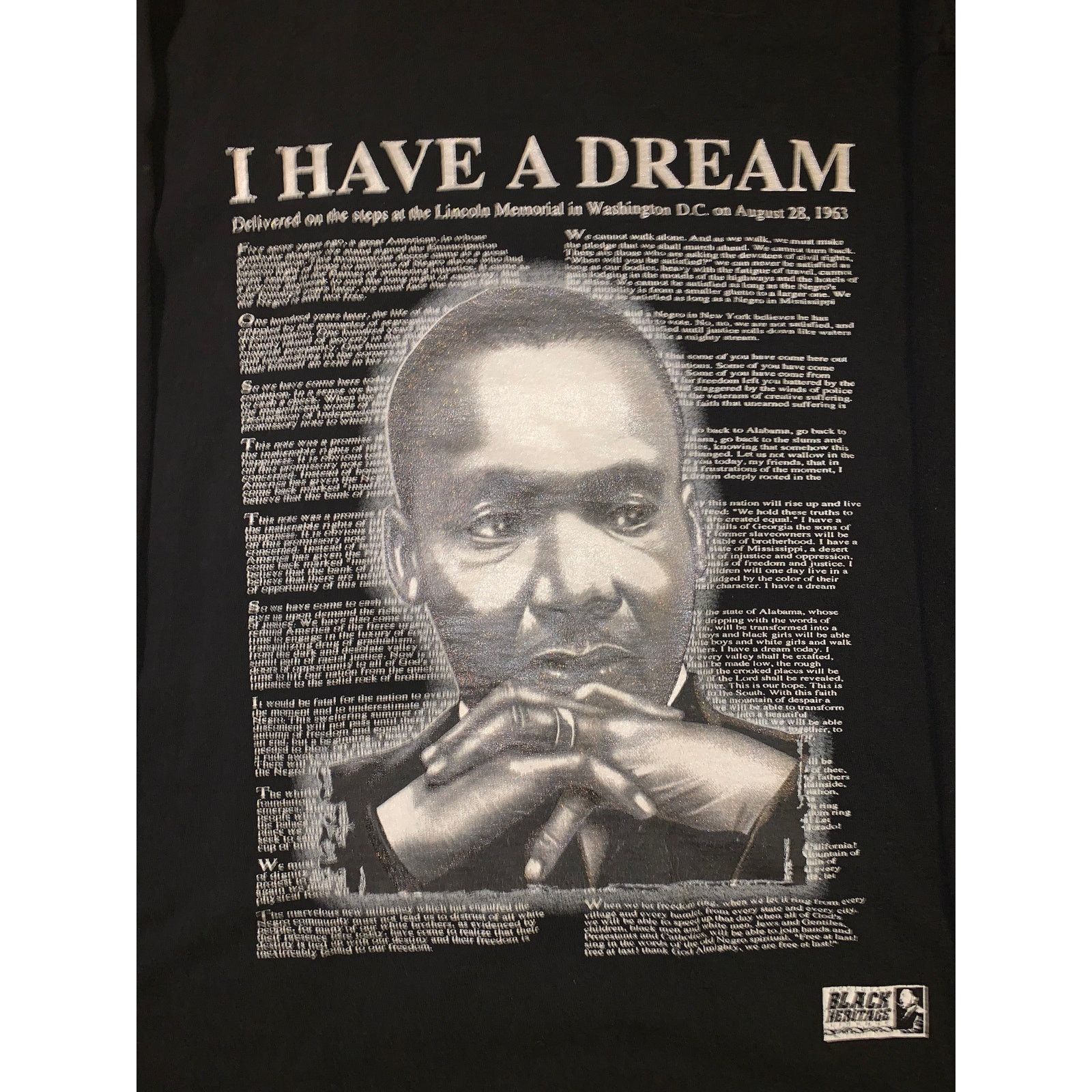 Vintage MLK Jr I Have a Dream Graphic T-Shirt Mens 2XL Tall Y2K Size US XXL / EU 58 / 5 - 1 Thumbnail