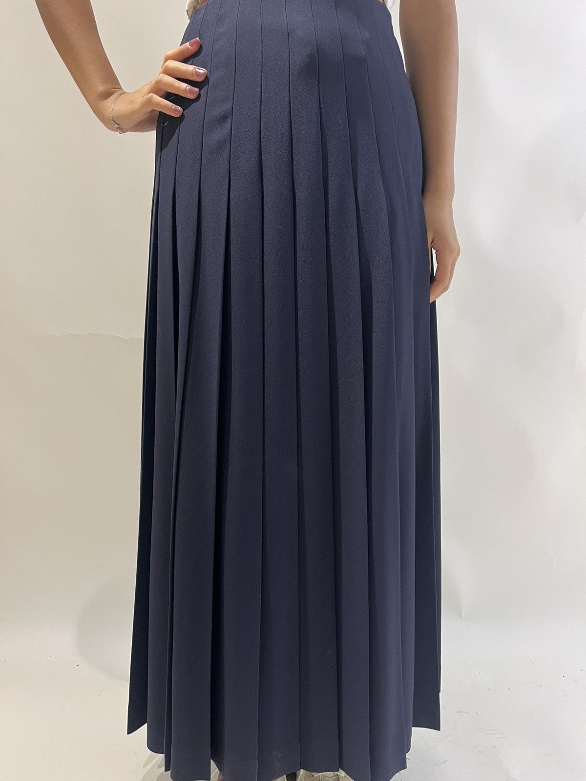 Undercover Undercover Pleated Navy Skirt Size 26" / US 2 / IT 38 - 3 Thumbnail