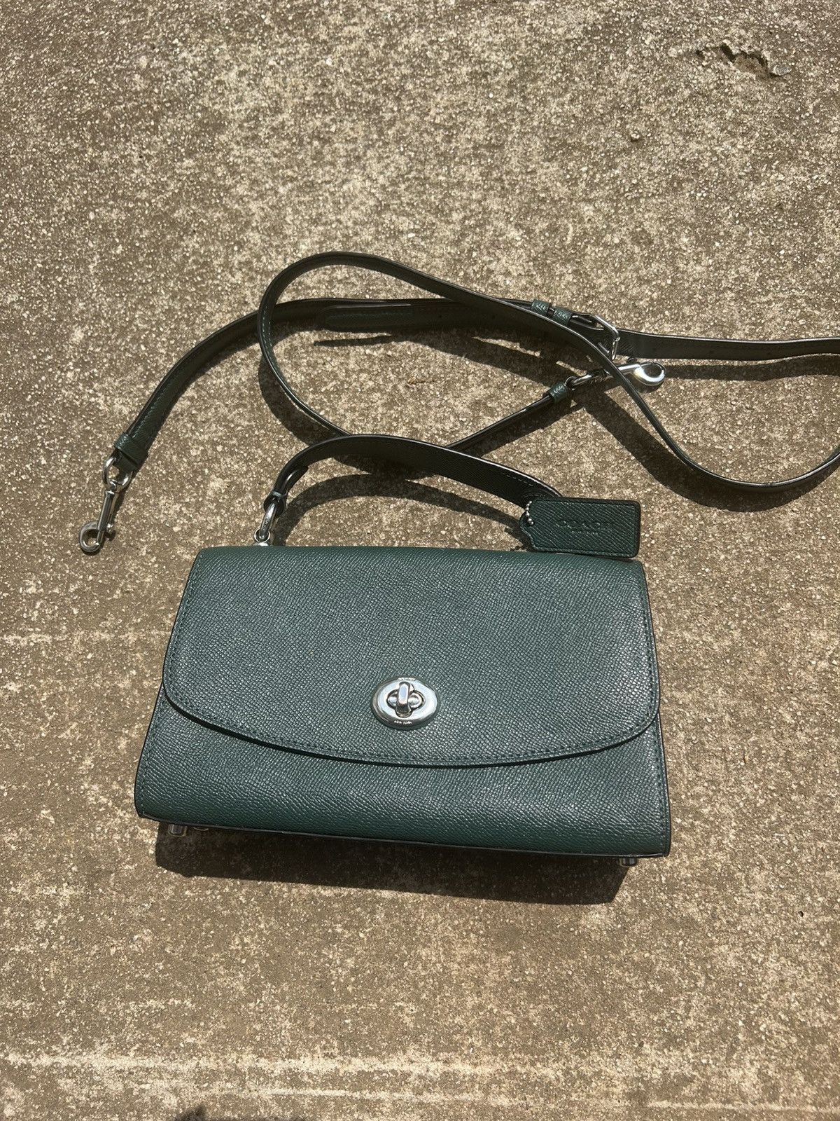 Coach Coach Green Leather Turnlock Crossbody Size ONE SIZE - 2 Thumbnail