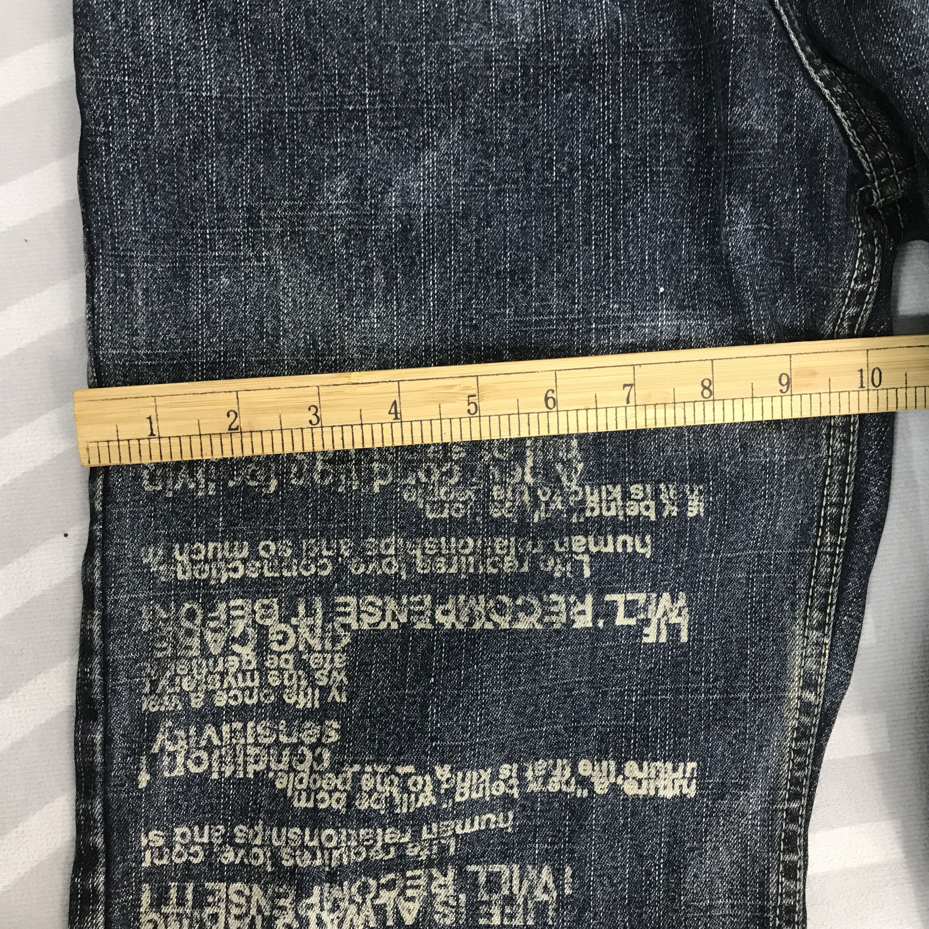 Japanese Brand Gothic style design Free Beat japan Denim pants K54B14 Size US 32 / EU 48 - 9 Thumbnail