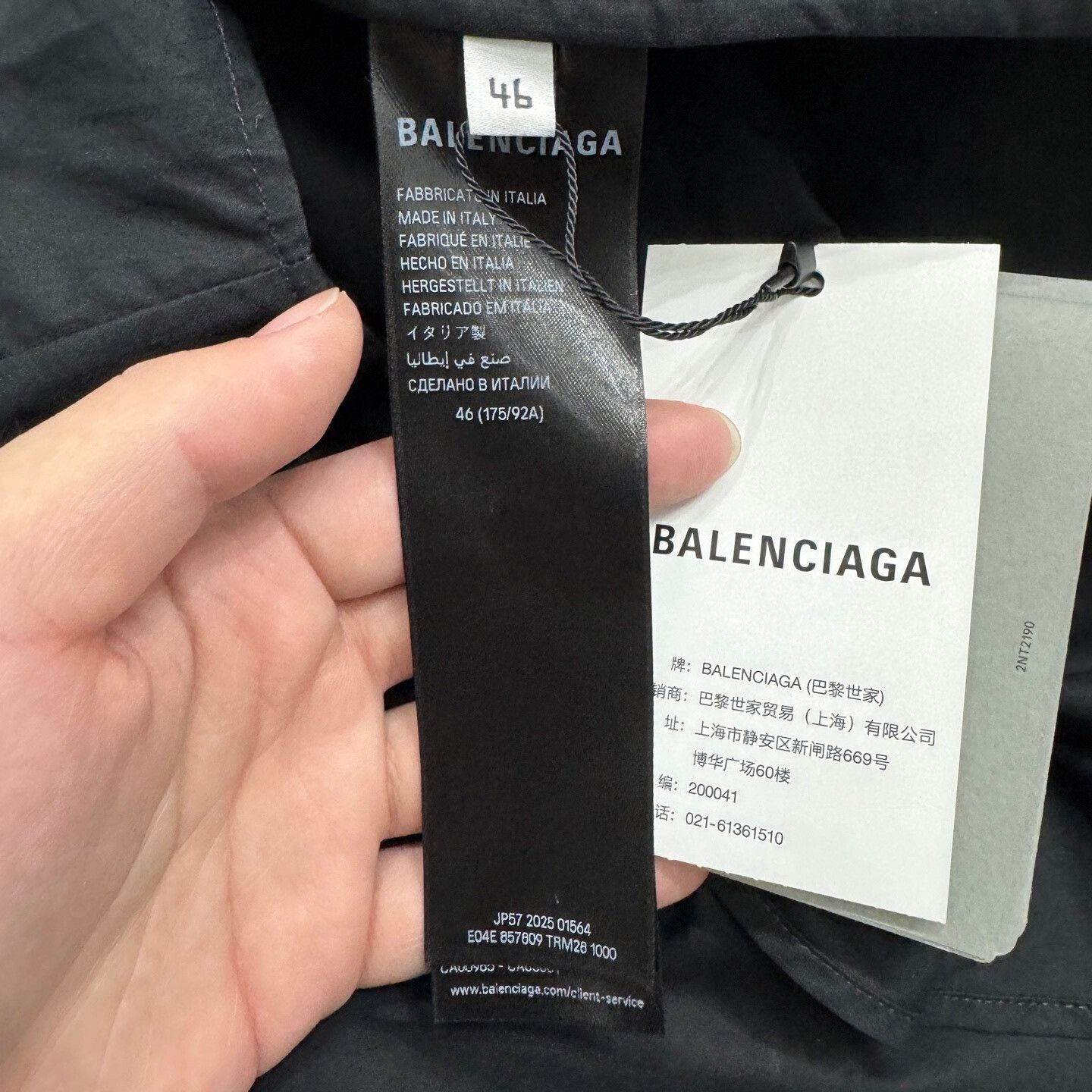 Balenciaga Balenciaga Letter Print Long Sleeve Shirt Size US L / EU 52-54 / 3 - 3 Thumbnail