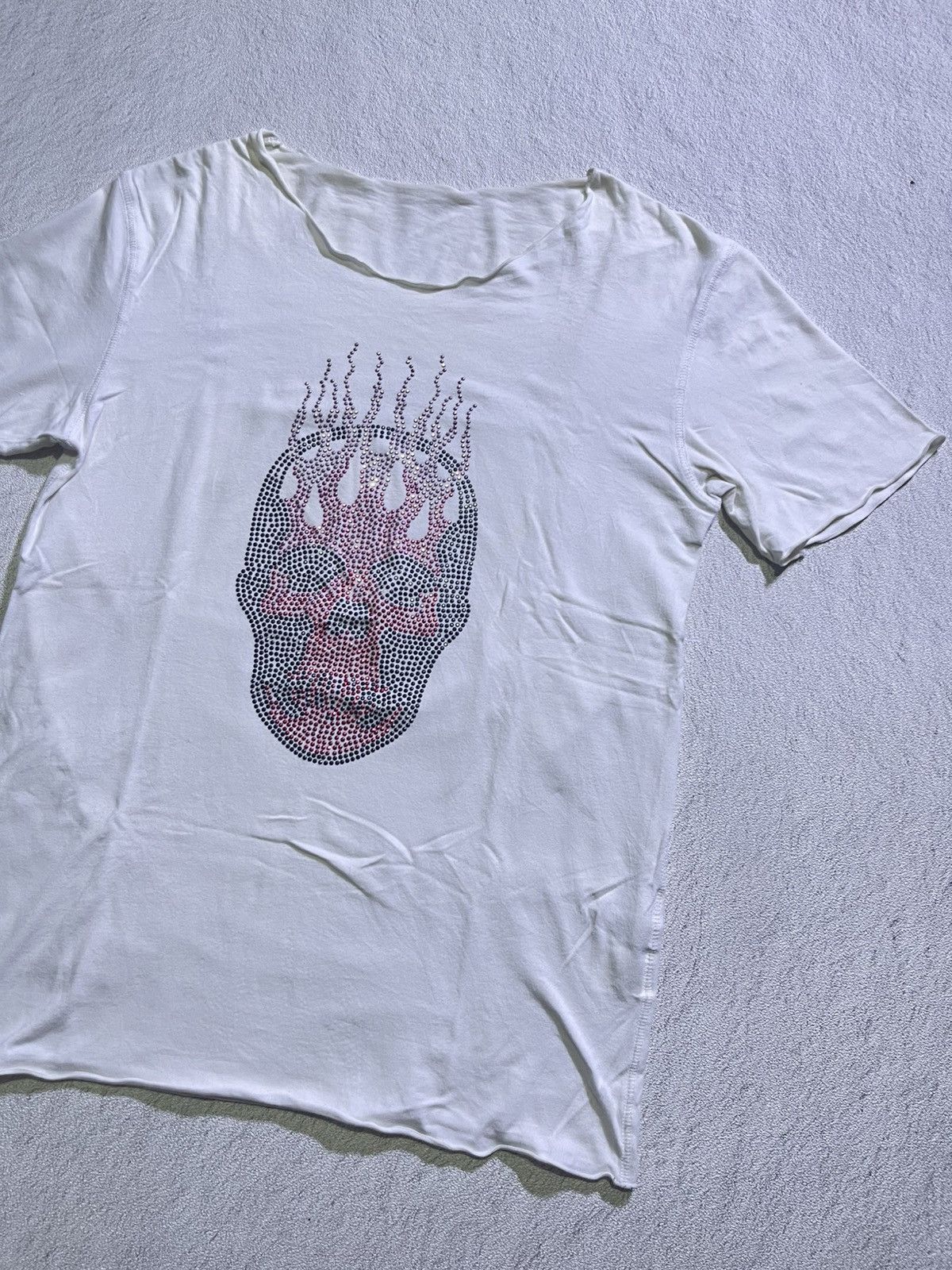 Hysteric Glamour Y2K LUCIEN short tshirt skull gliter motif Size US M / EU 48-50 / 2 - 2 Thumbnail