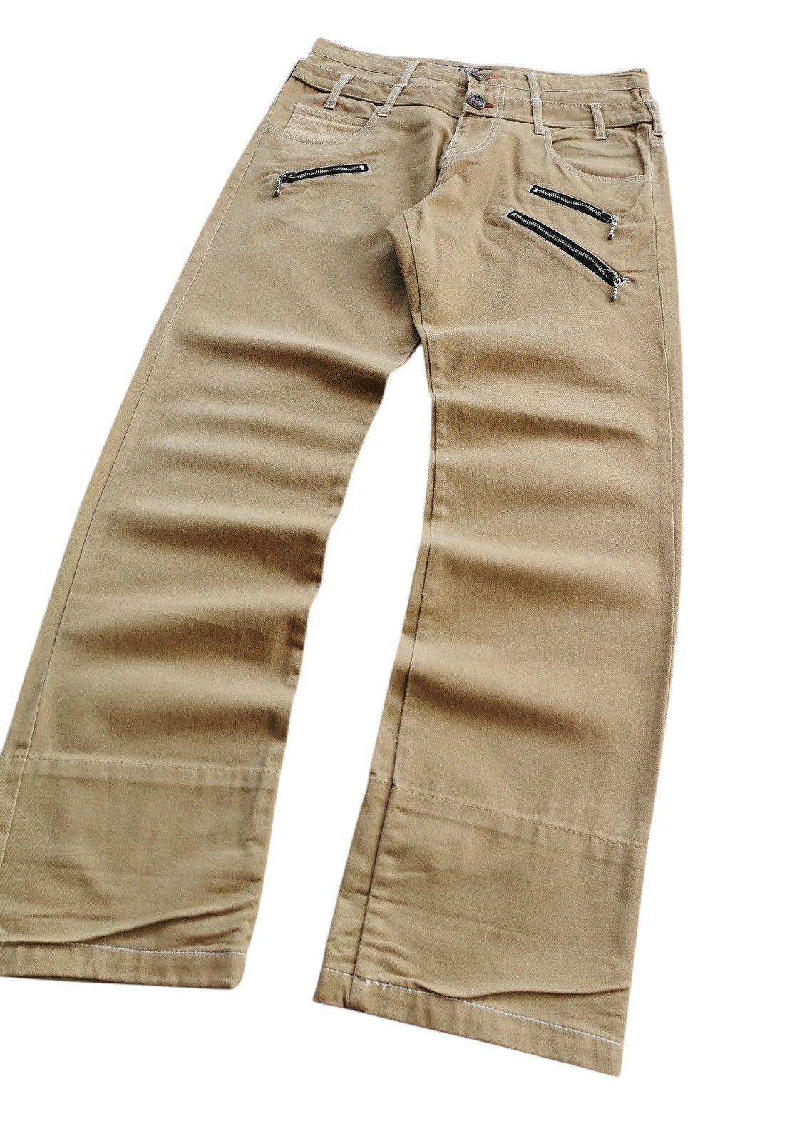 semanticdesign Semantic Design Doublewaist Khaki Pants Size US 32 / EU 48 - 9 Thumbnail