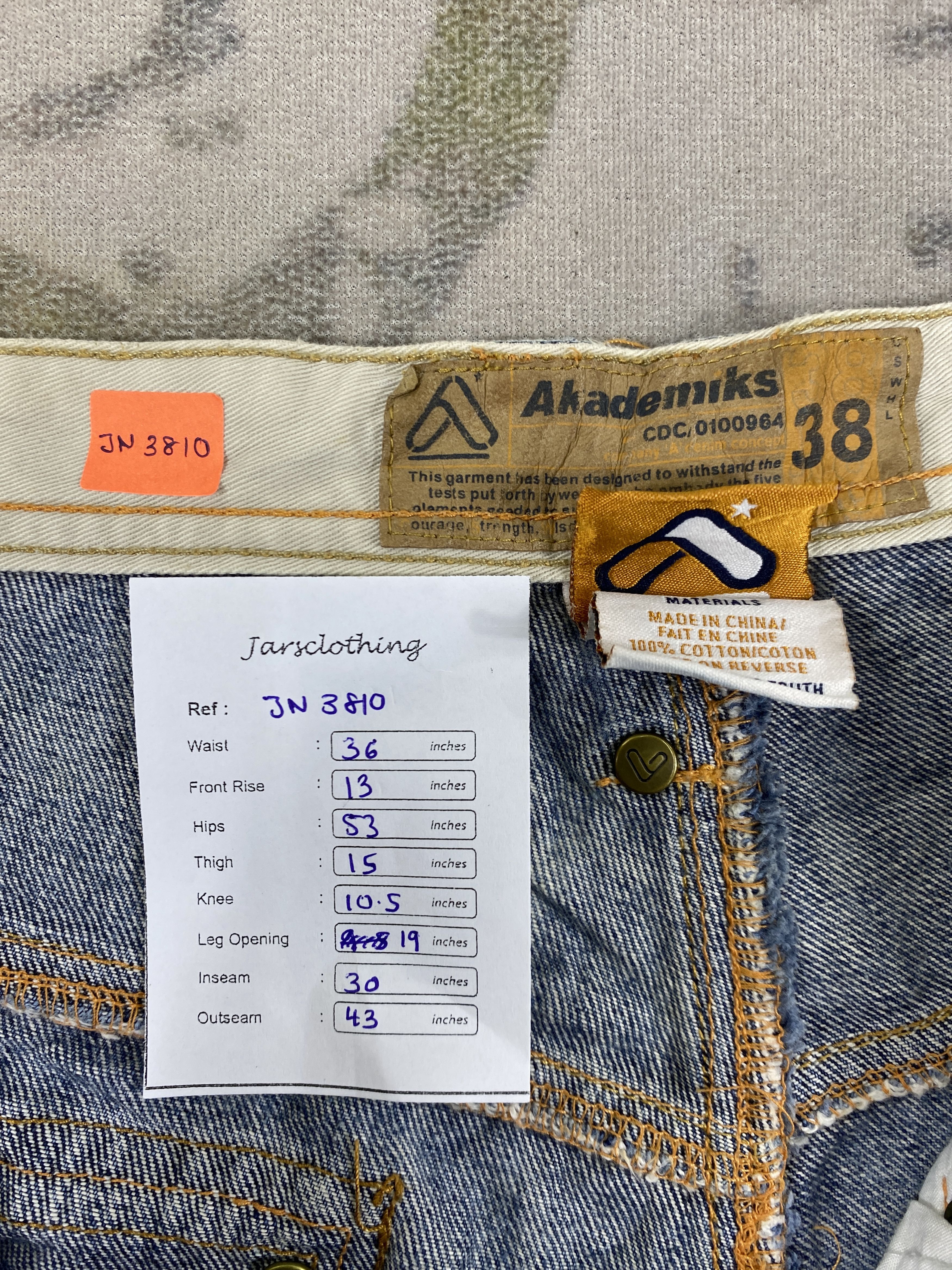Akademiks Akademiks Distressed Blue Baggy Jeans 36x30 Denim- JN3810 Size US 36 / EU 52 - 8 Thumbnail